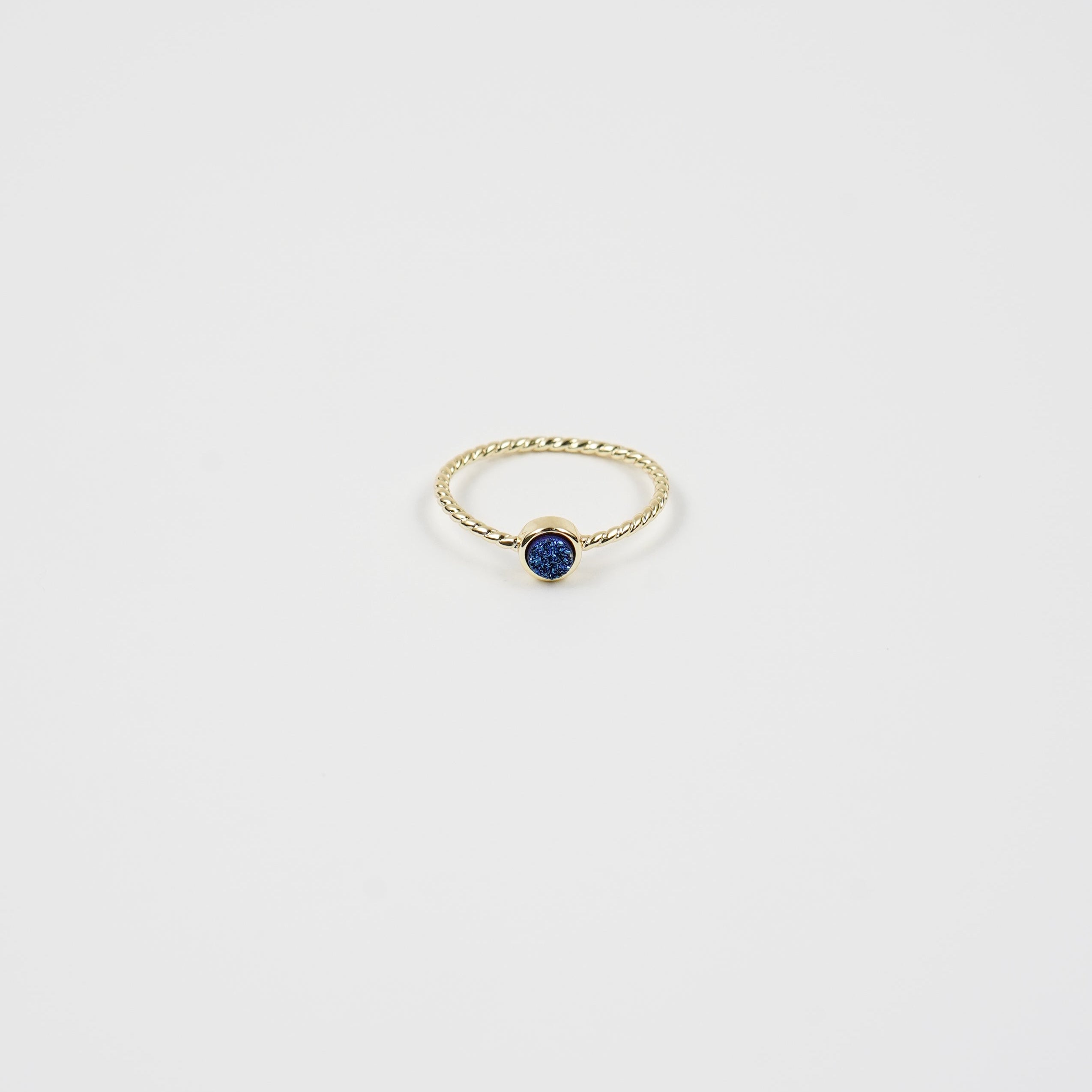 Druzy Ring Blue