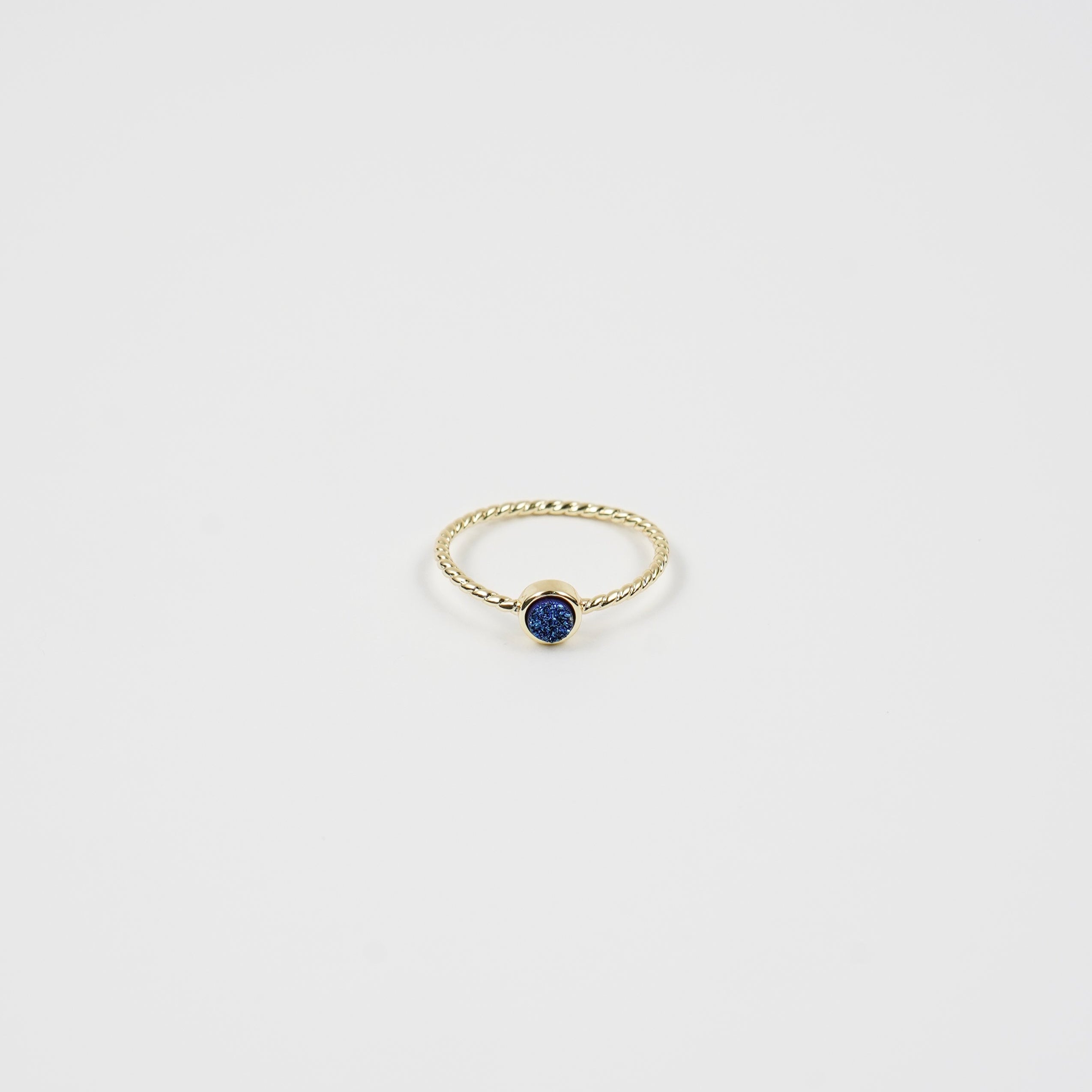 Druzy Ring Blue