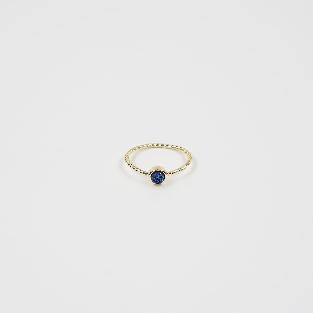Druzy Ring Blue
