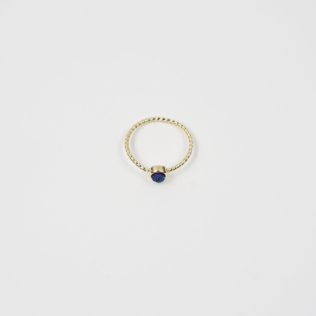 Druzy Ring Blue