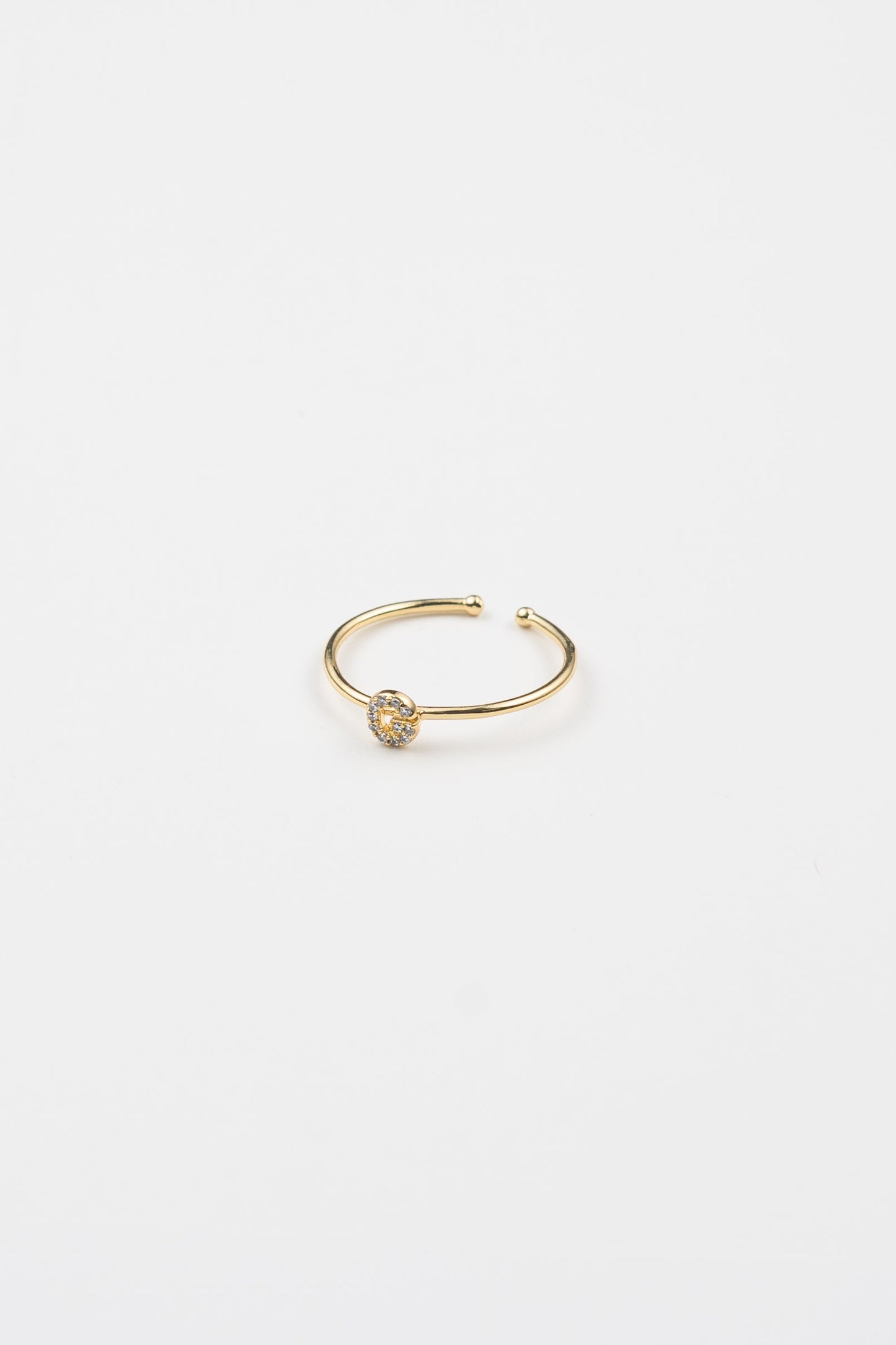 Shiny Initial Ring