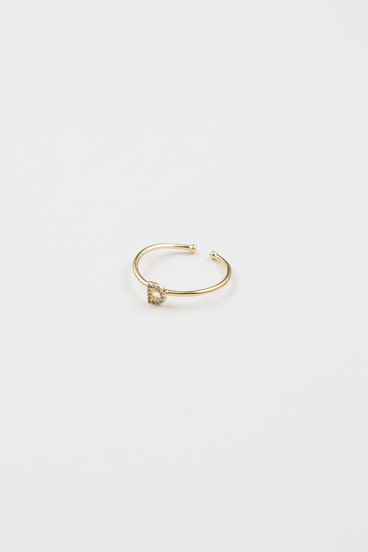 Shiny Initial Ring