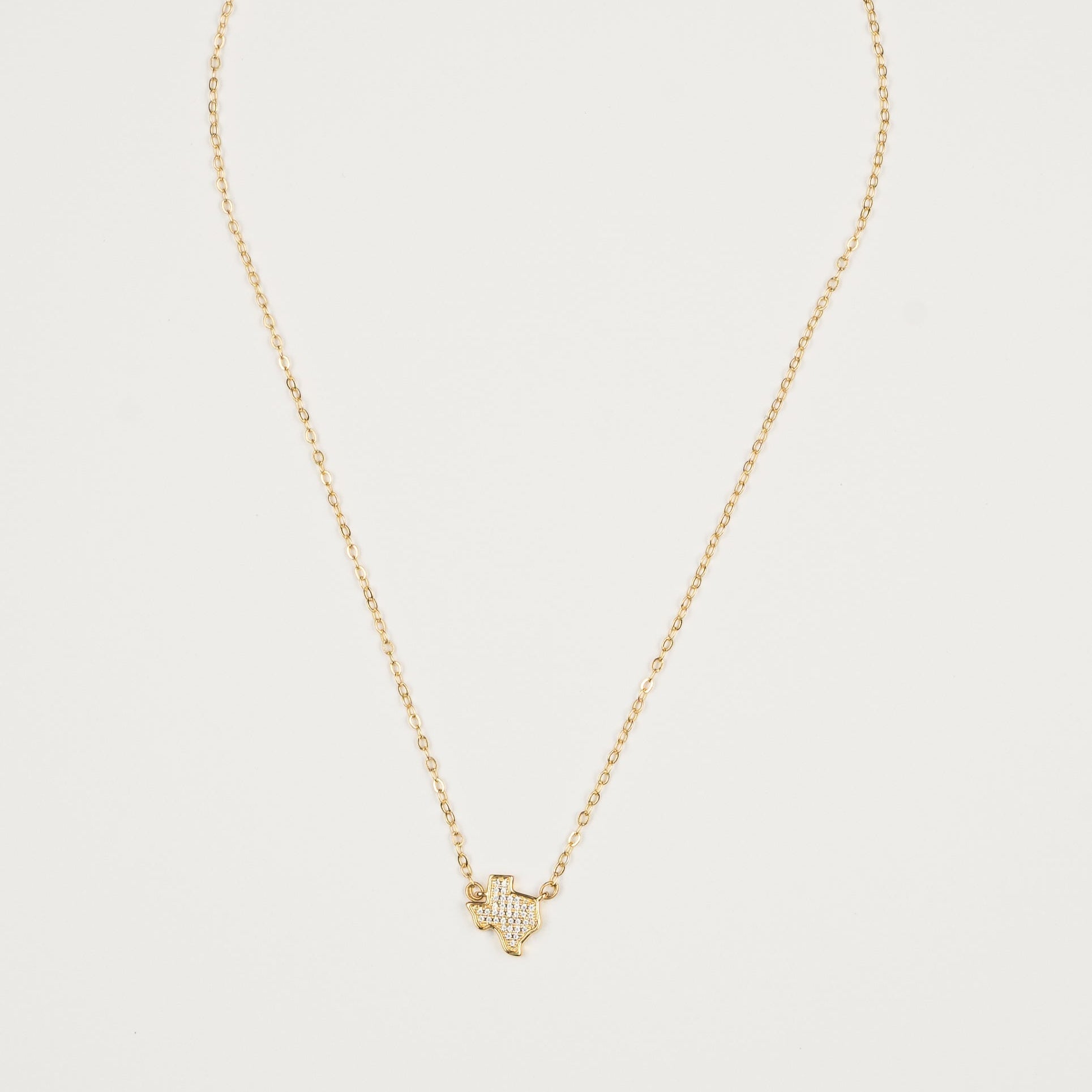 18K Gold Texas Tennis Necklace