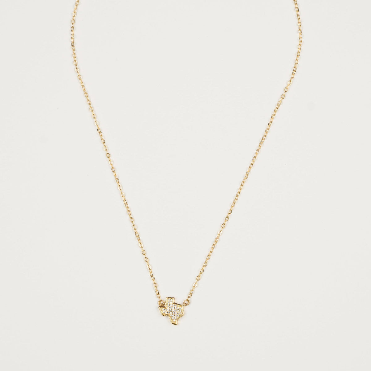 18K Gold Texas Tennis Necklace