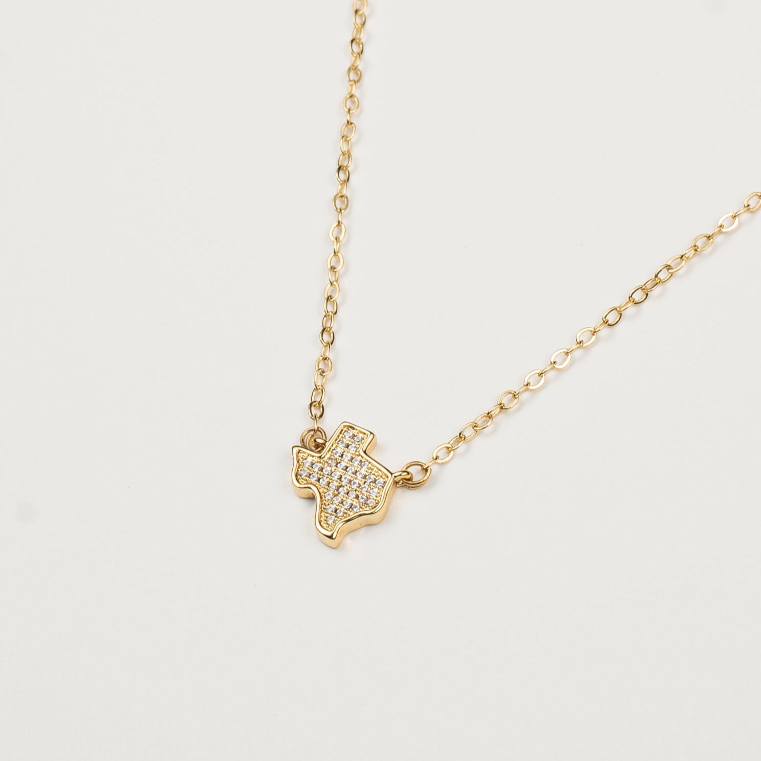 18K Gold Texas Tennis Necklace