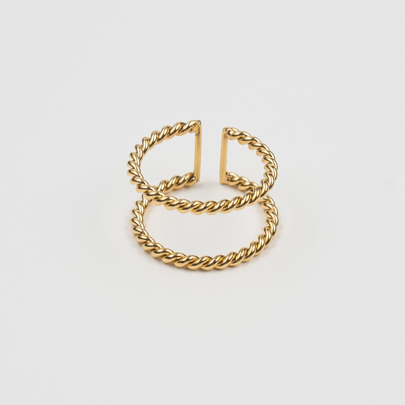 Twisted Aspen Double Ring