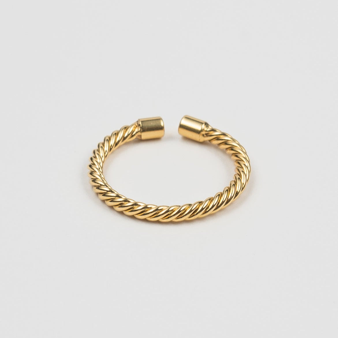 Waterproof Gold Twisted Mini Ring