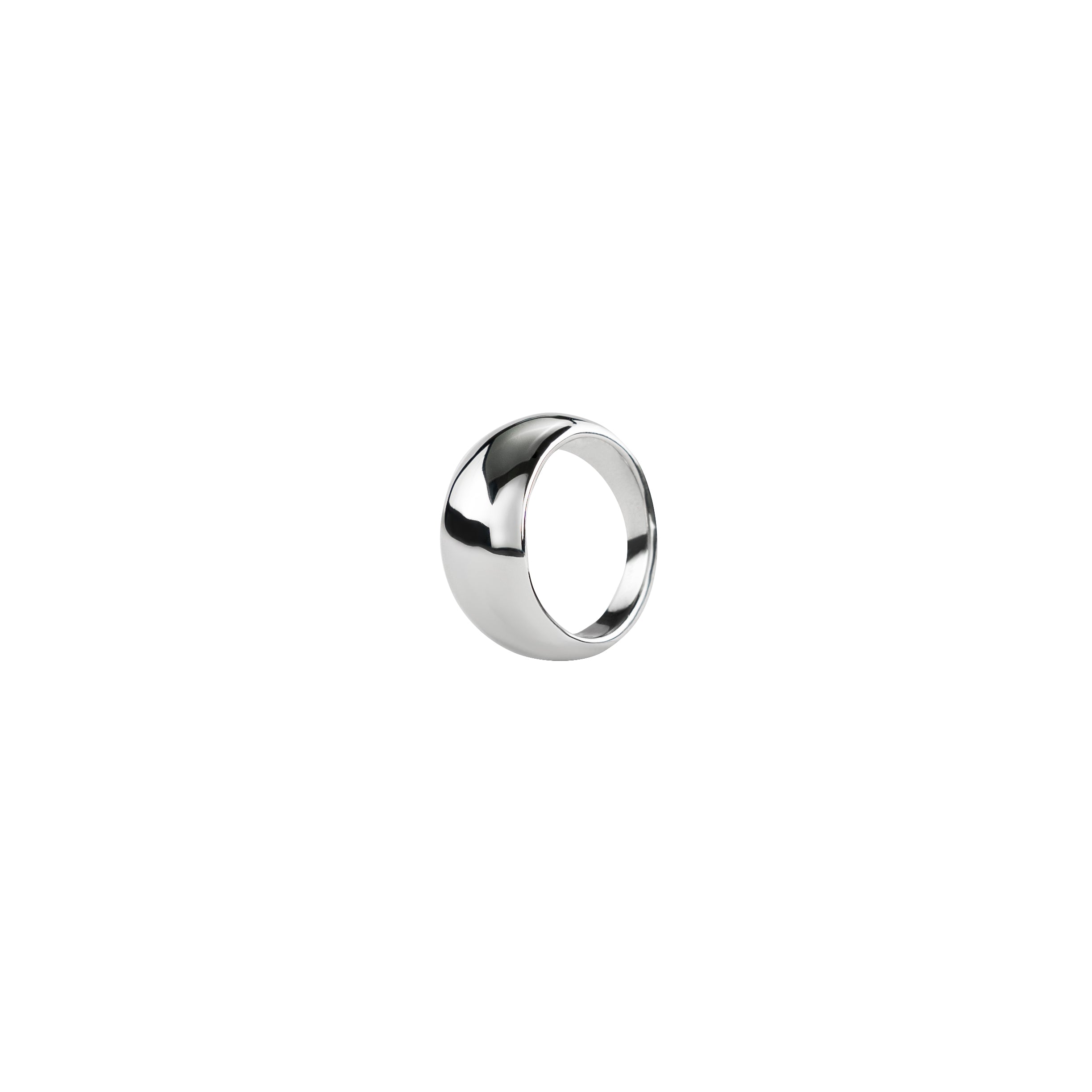 Waterproof Silver Dome Ring