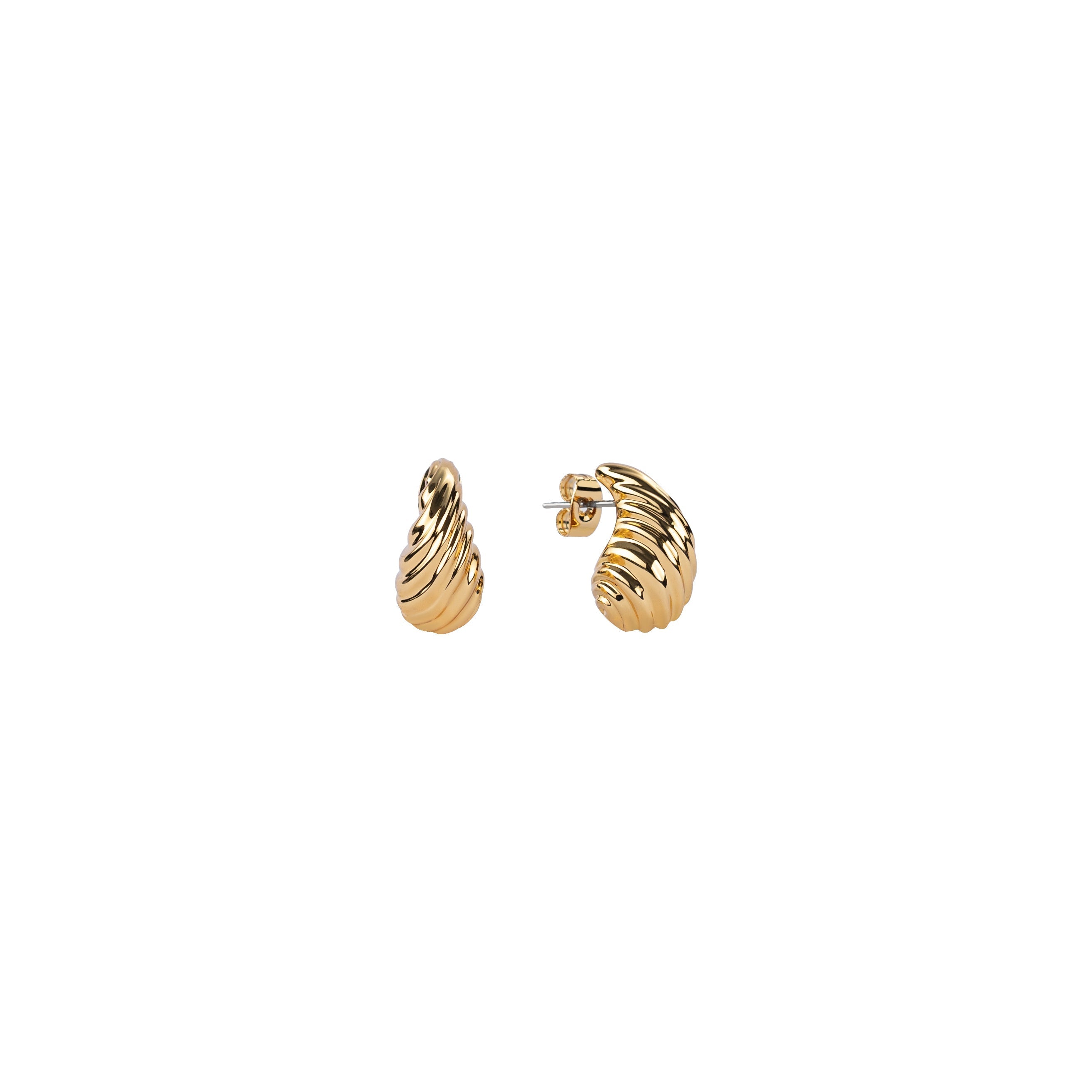 18K Gold Small Shell Earrings
