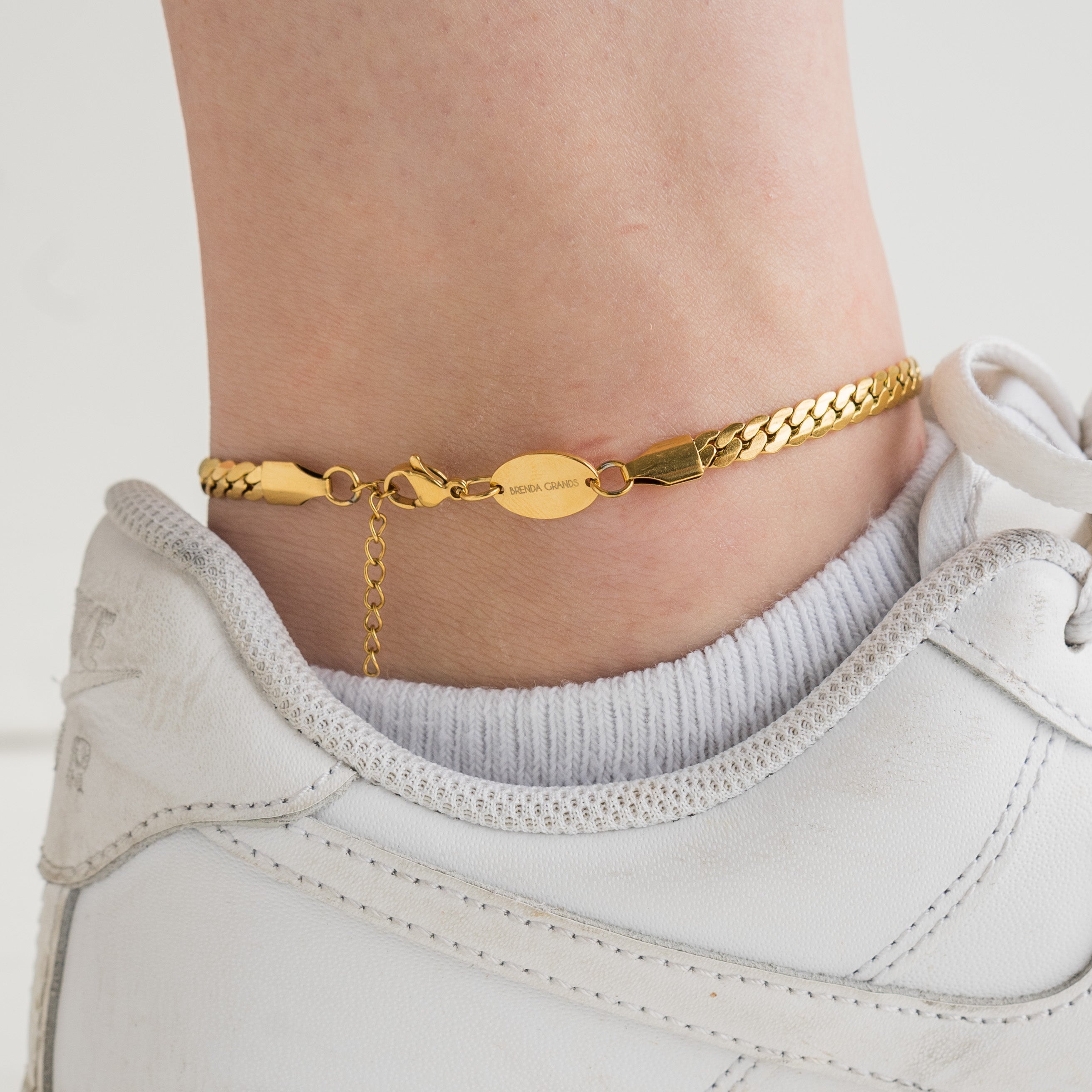 Waterproof Gold Braided Anklet