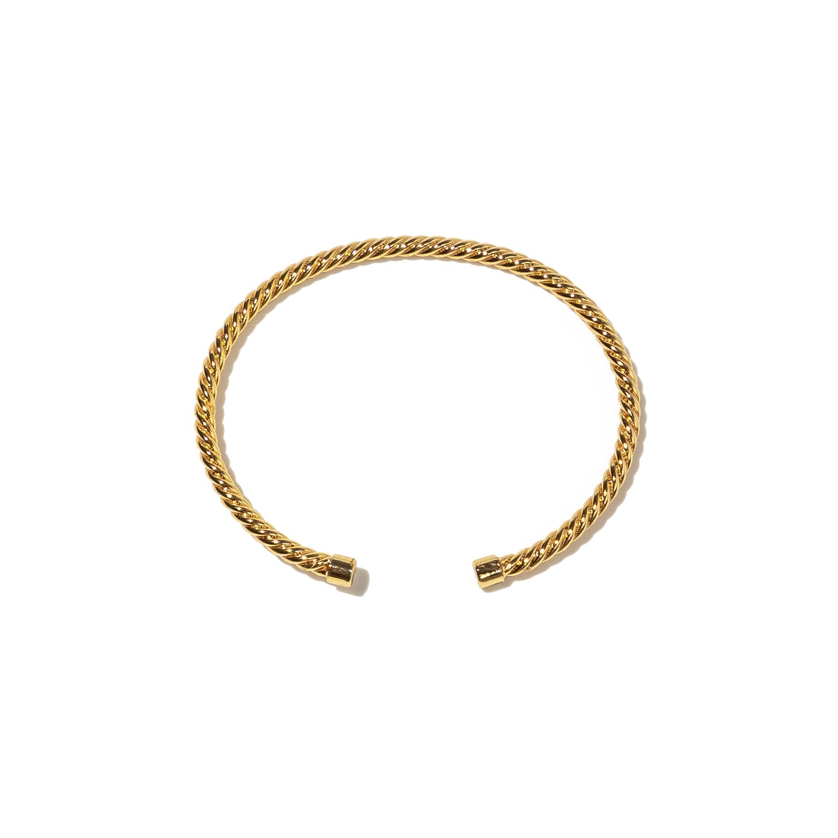 24K Gold Twisted Mini Bangle