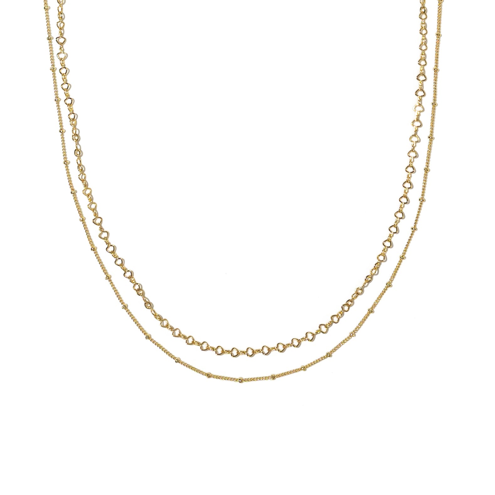18K Gold Satellite Layered Choker