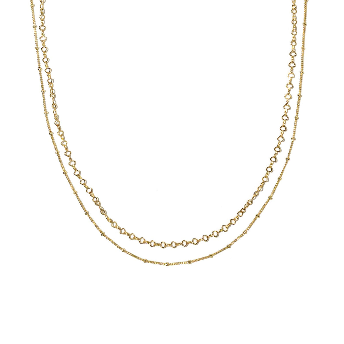 18K Gold Satellite Layered Choker