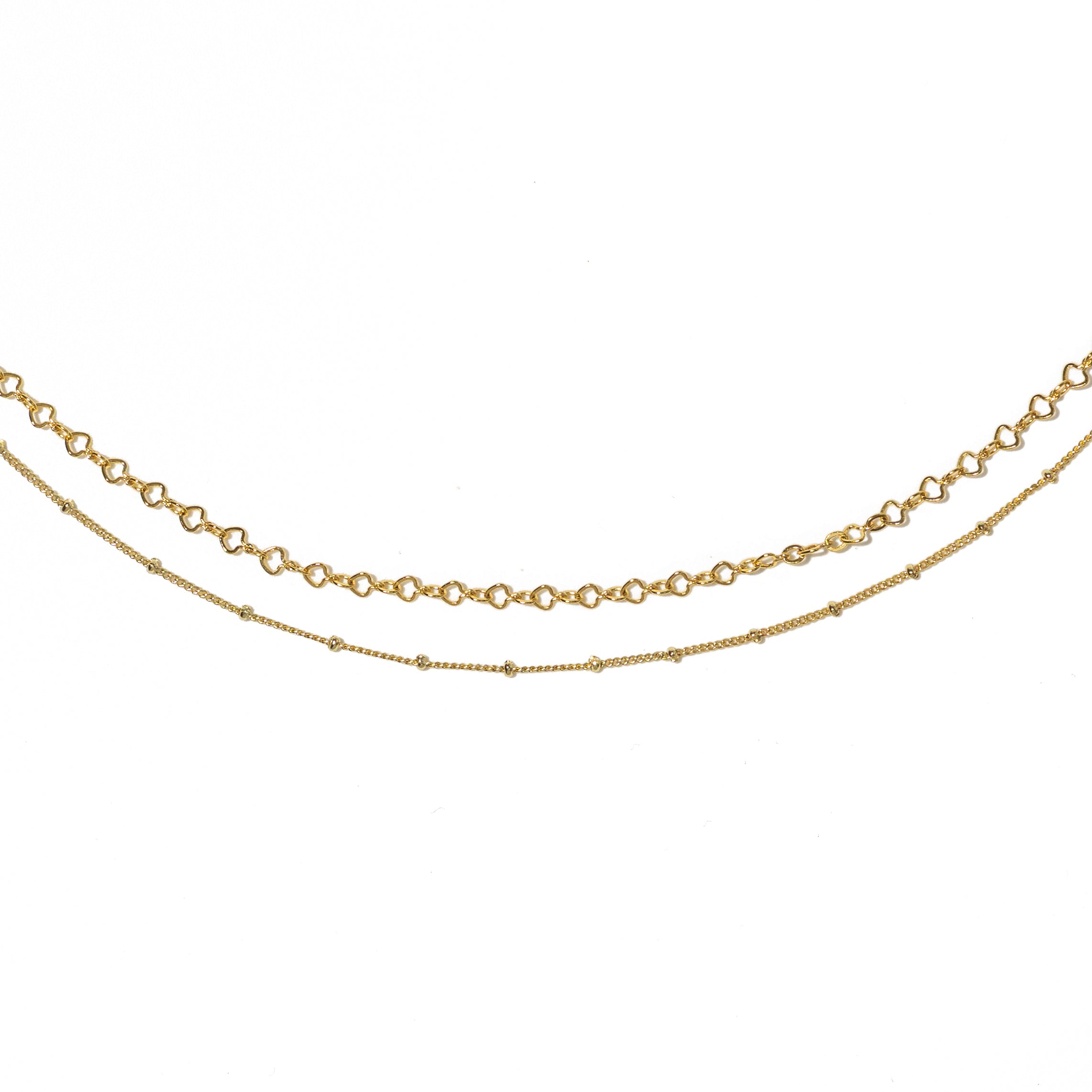 18K Gold Satellite Layered Choker
