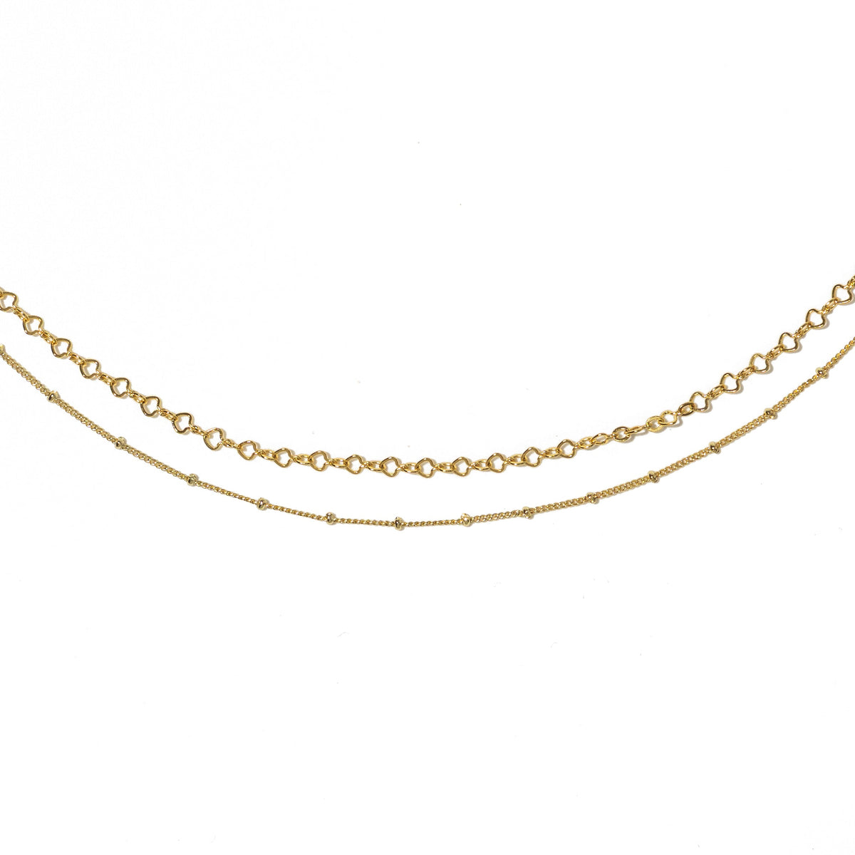 18K Gold Satellite Layered Choker