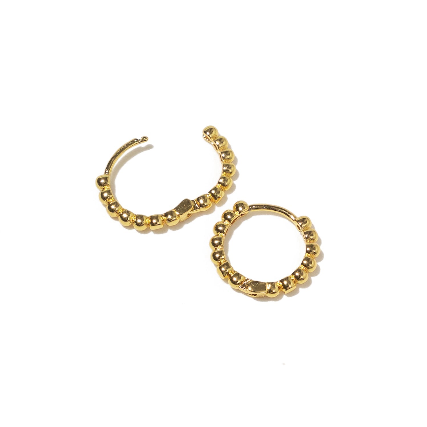 Beaded Hoops