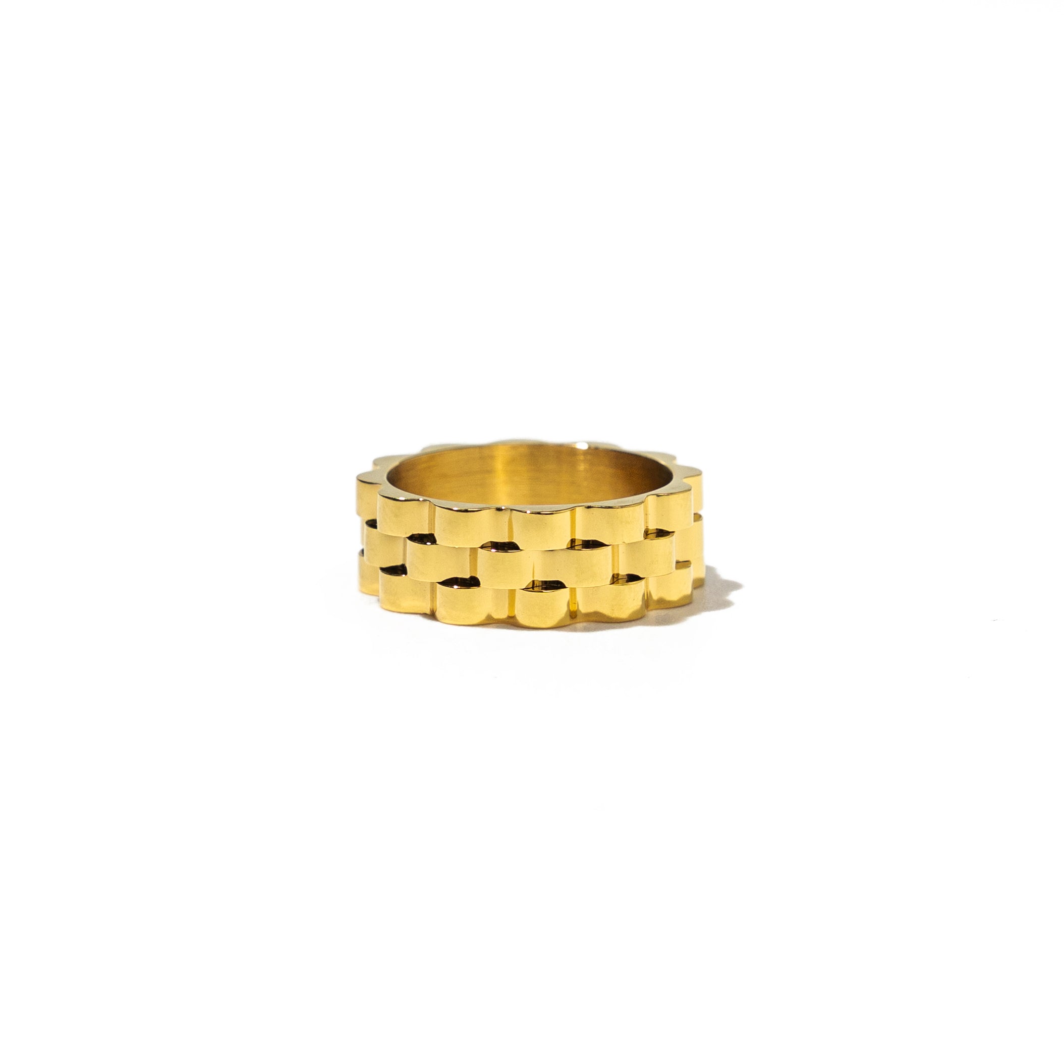 Waterproof Gold Statement Watch Ring