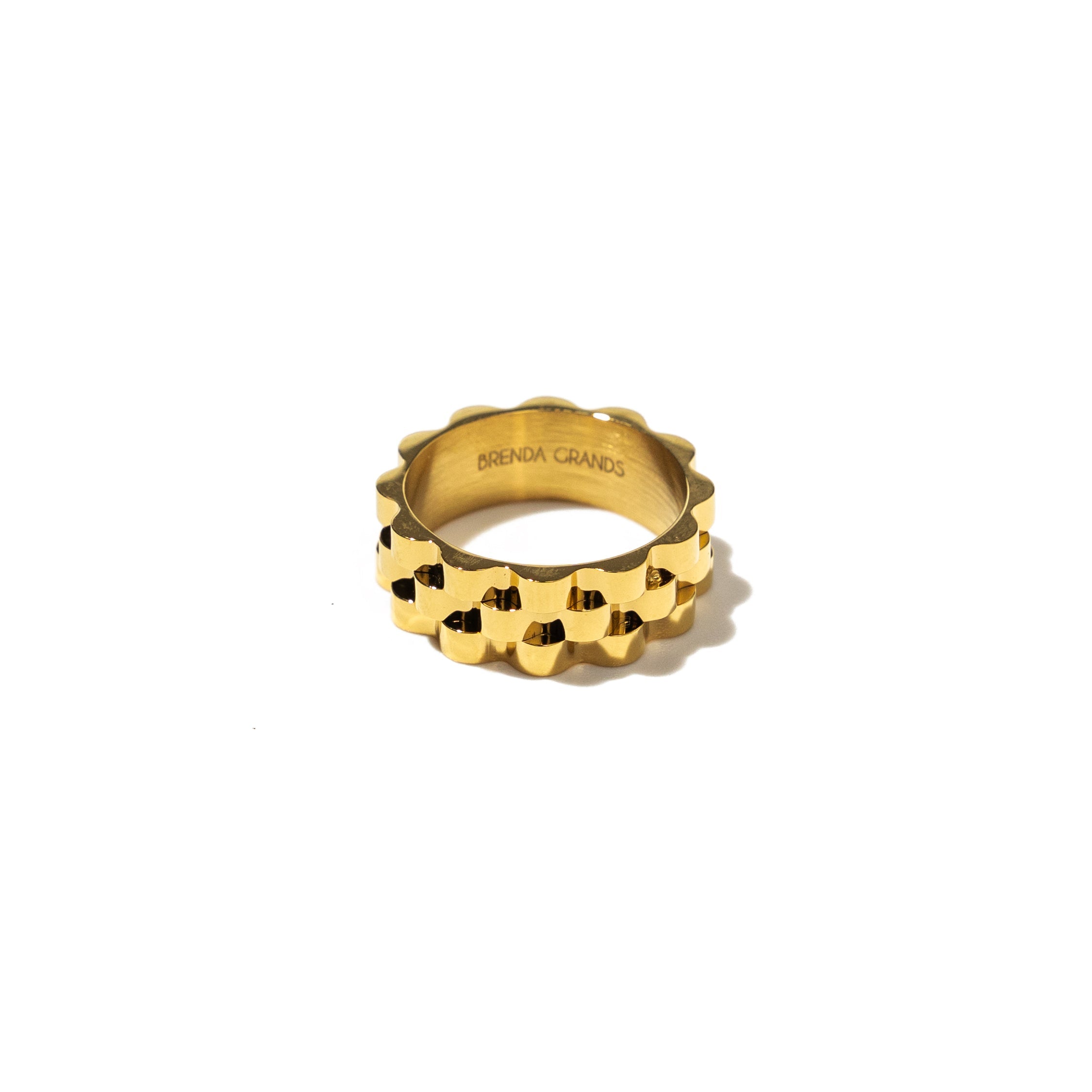 Waterproof Gold Statement Watch Ring