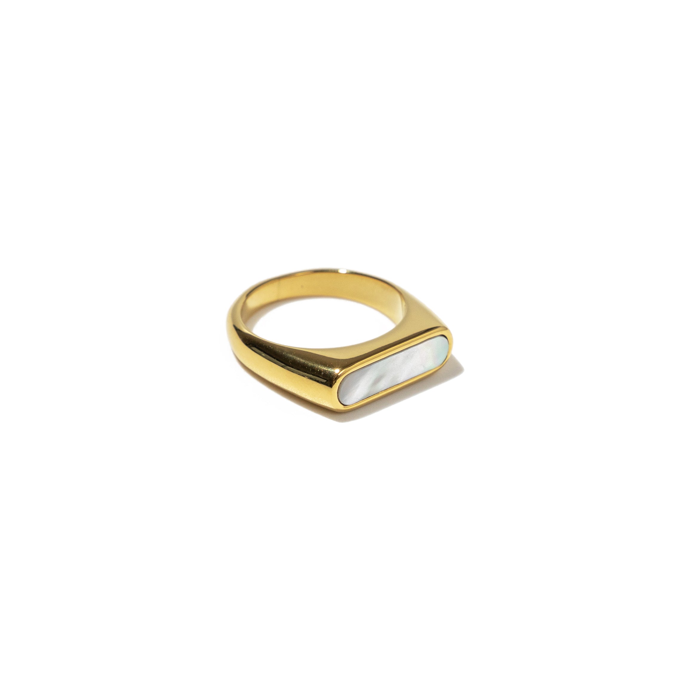 Waterproof Gold Shell Ring Bar