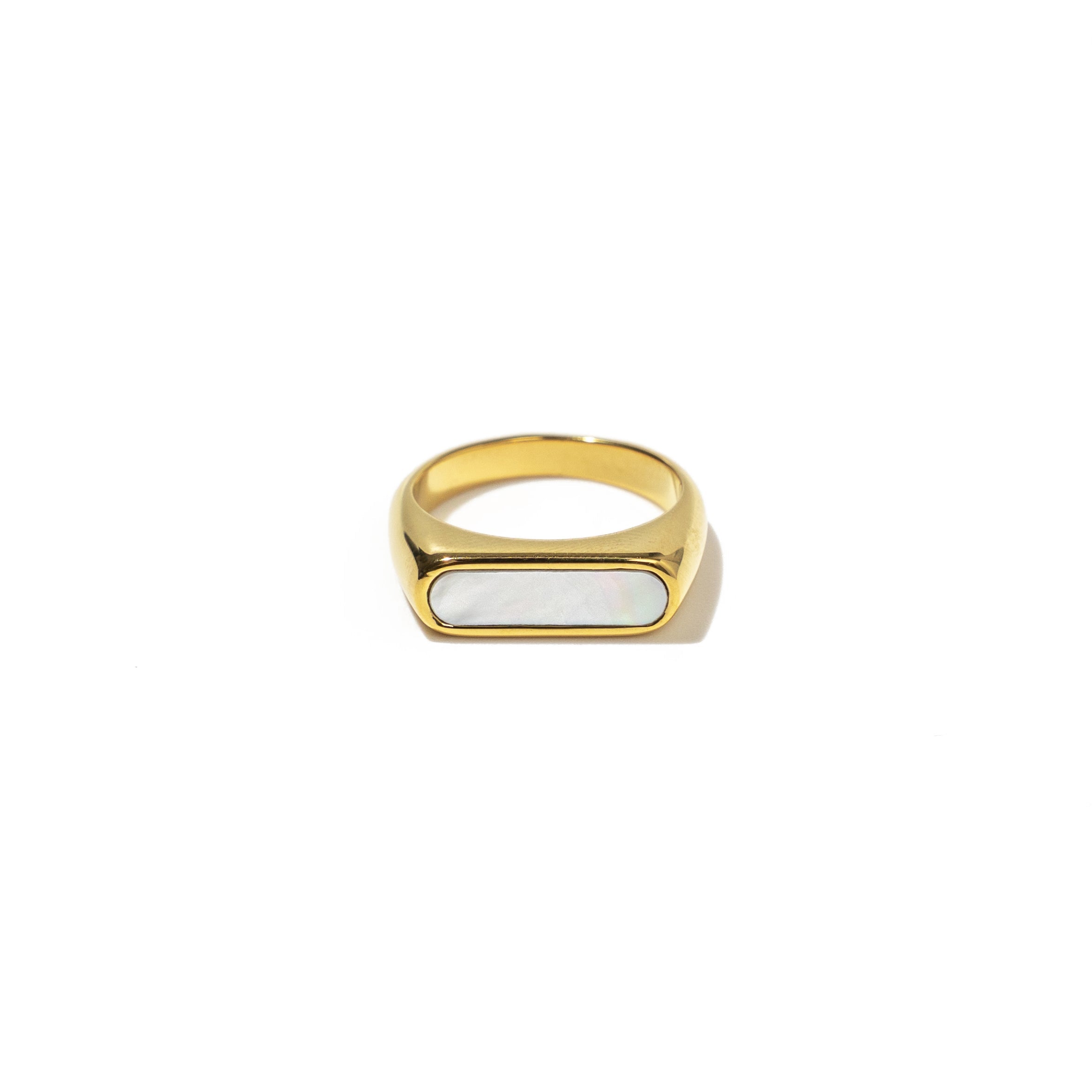 Waterproof Gold Shell Ring Bar