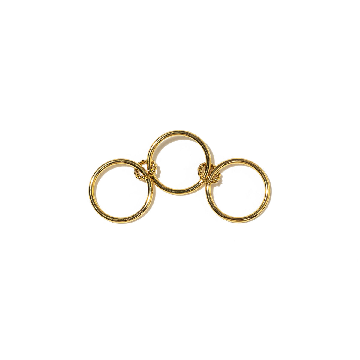 Waterproof Gold Triple Stacked Ring