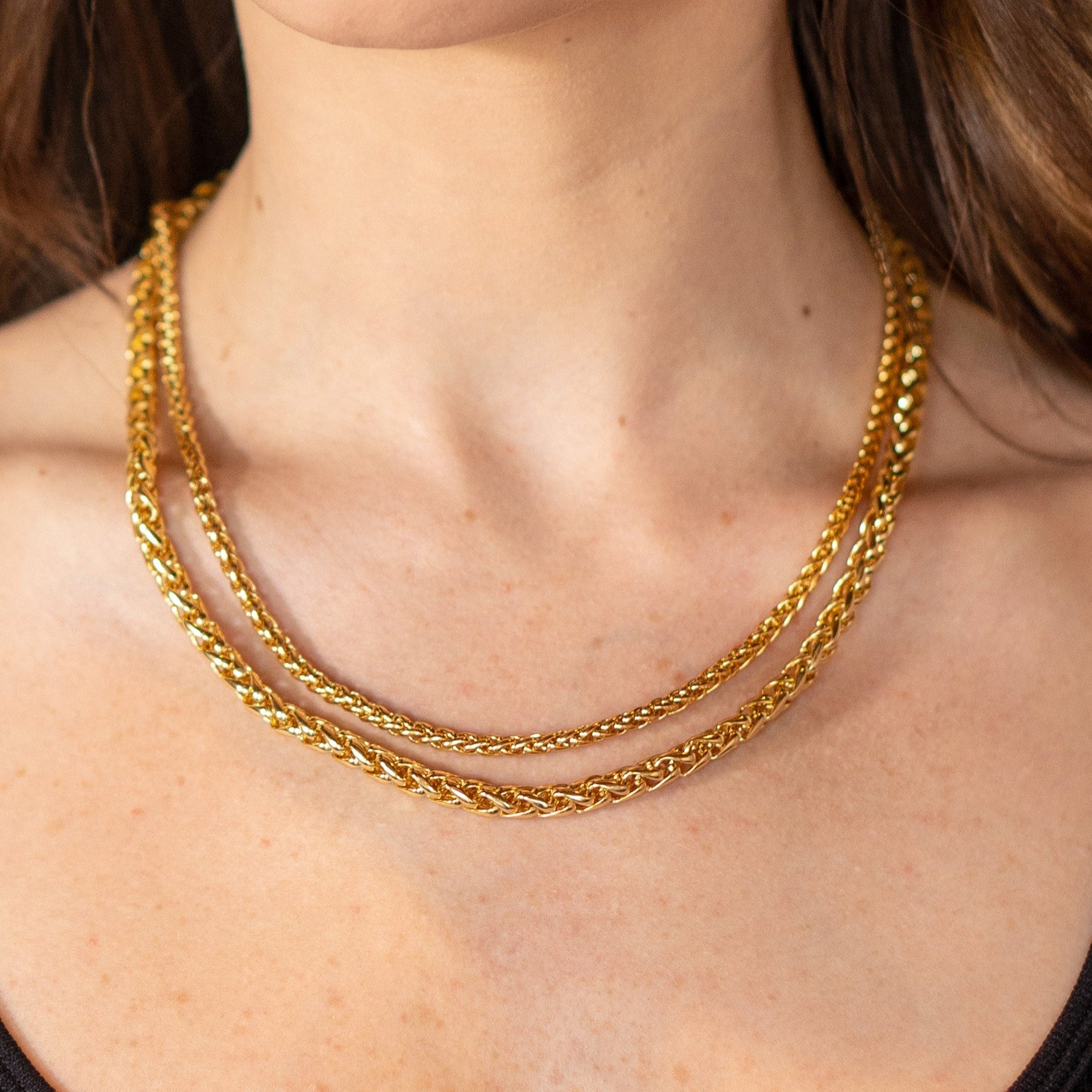 18K Gold Mini Knotted Necklace