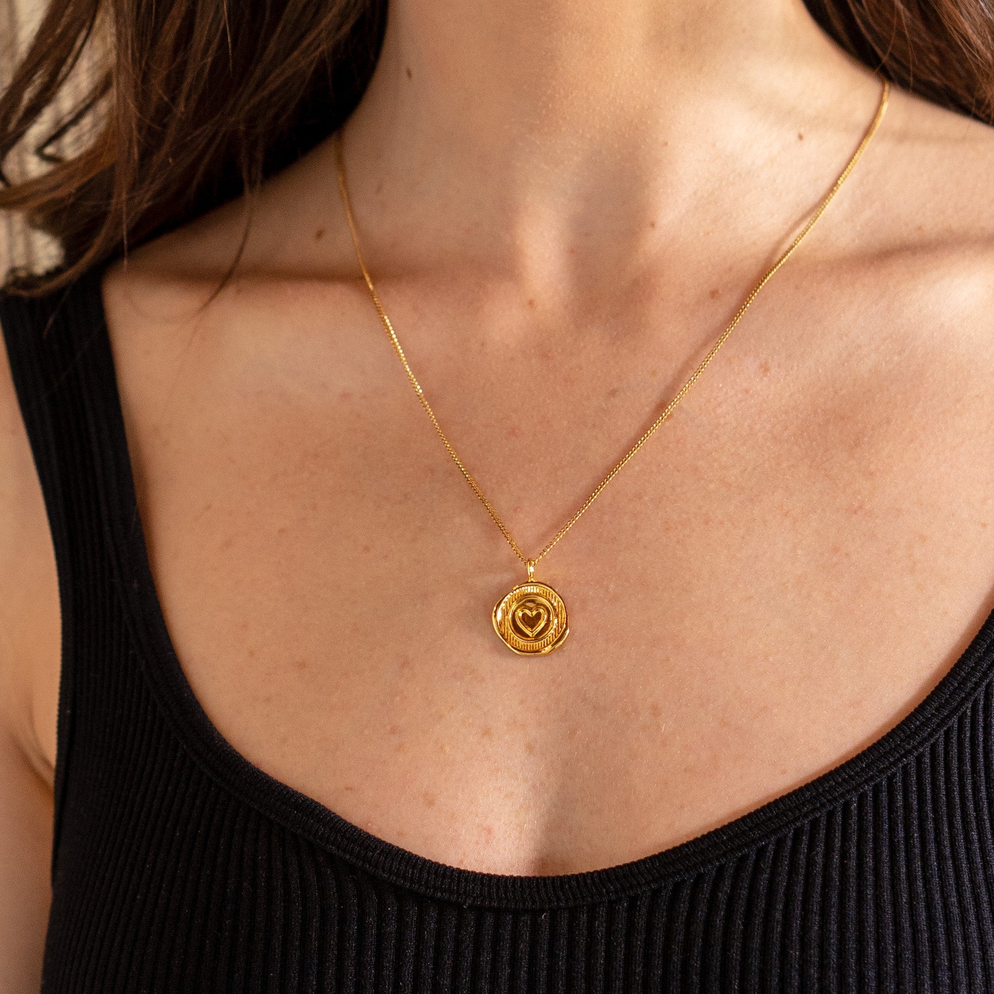 24K Gold Sealed with Love Medallion