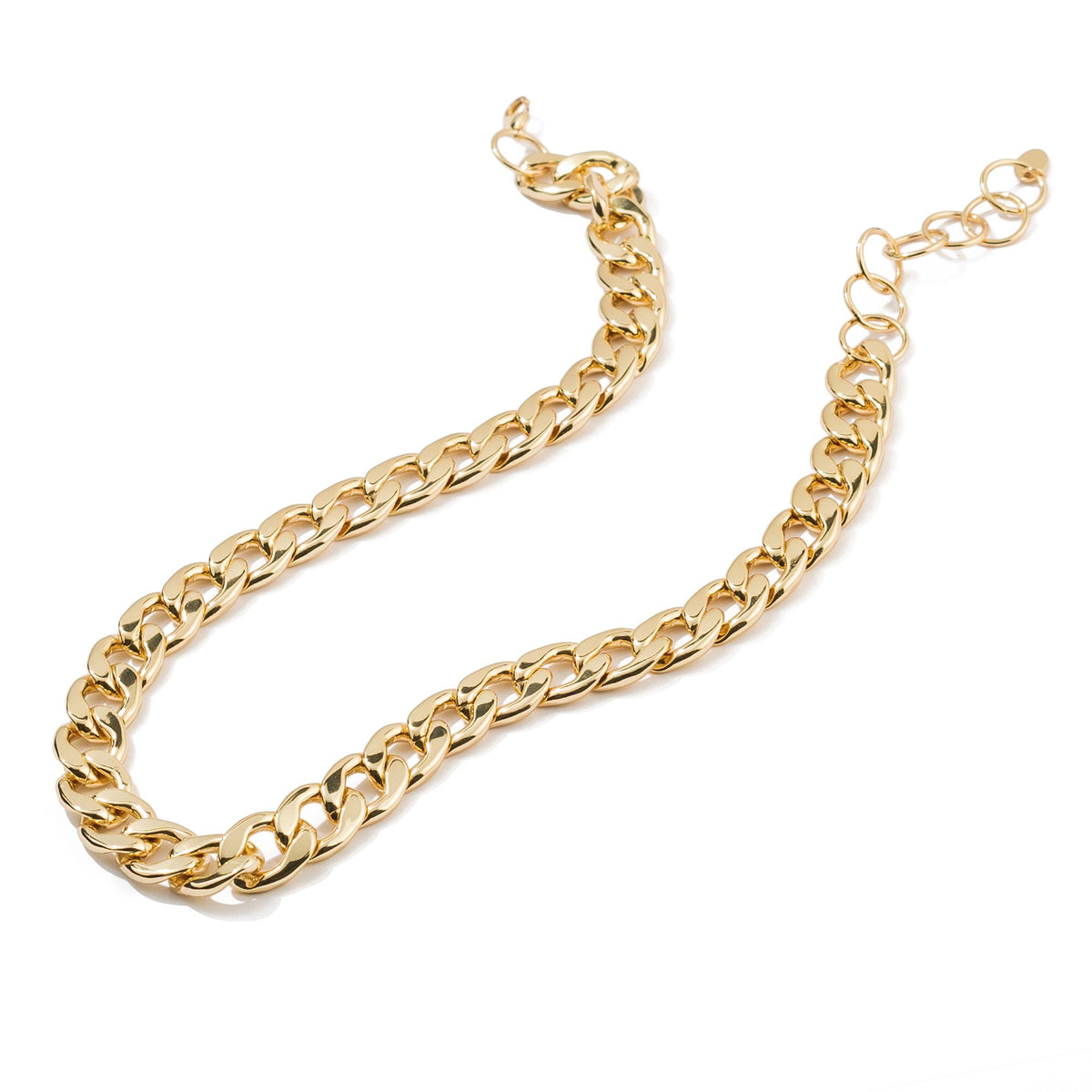 18K Gold Chunky Link Necklace