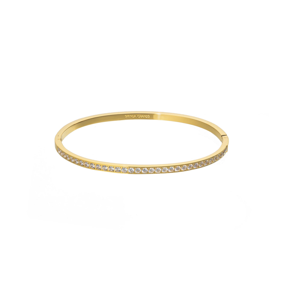 Waterproof Gold Lined Tennis Bangle