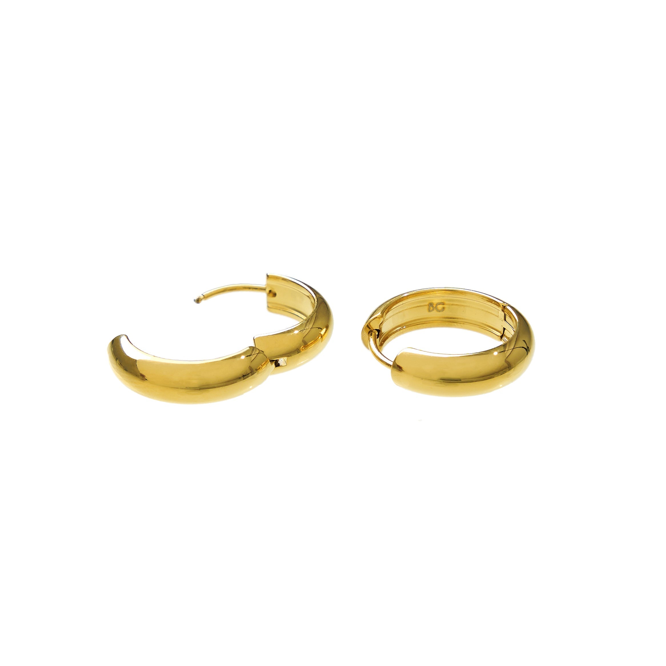 Waterproof 19mm Everyday Gold Hoops