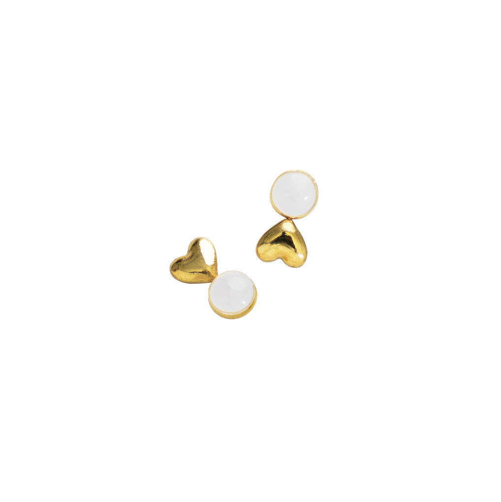 Heart Lifter Backings, Gold – Designed for Effortless Lobe Support and Comfort