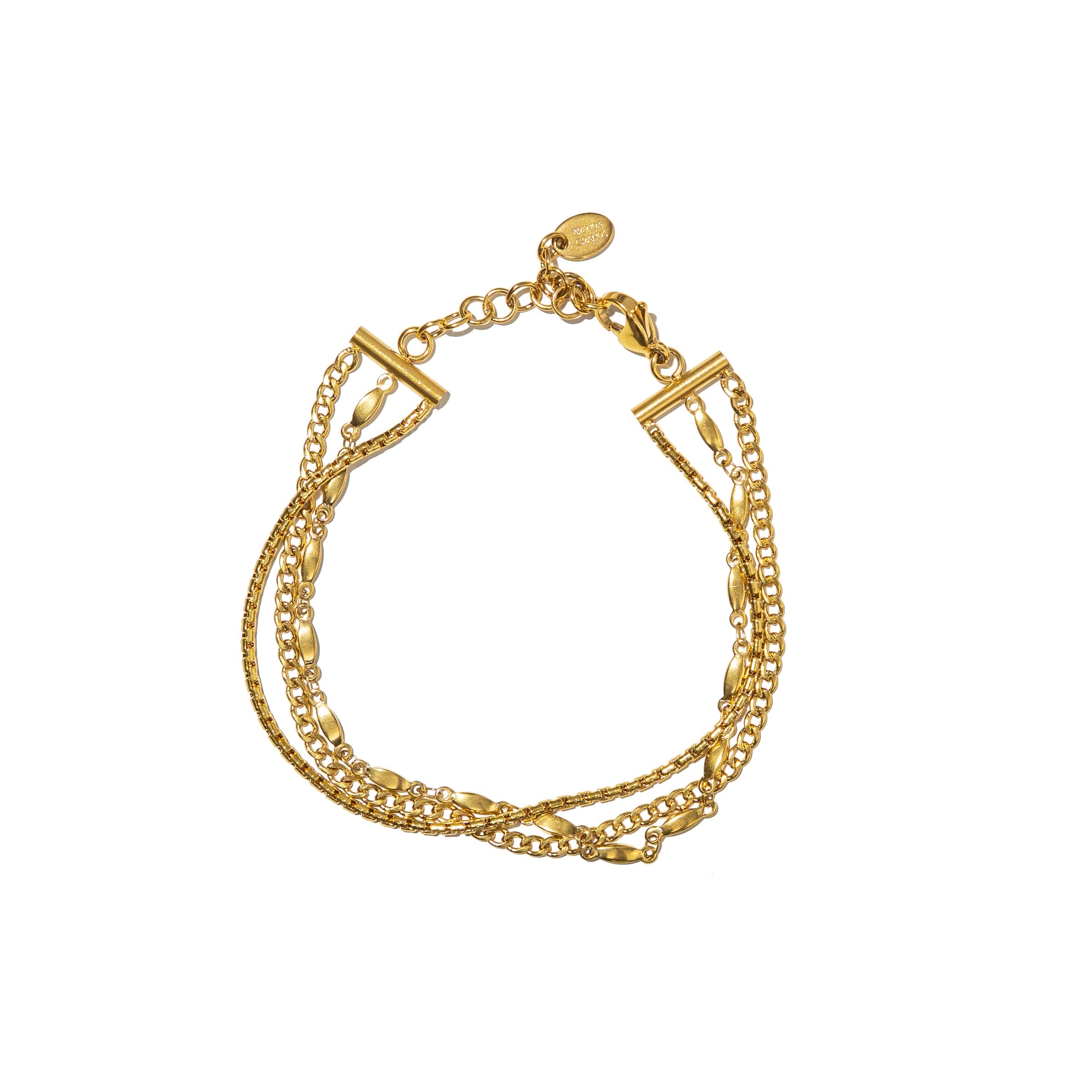Waterproof Gold Triple Anklet