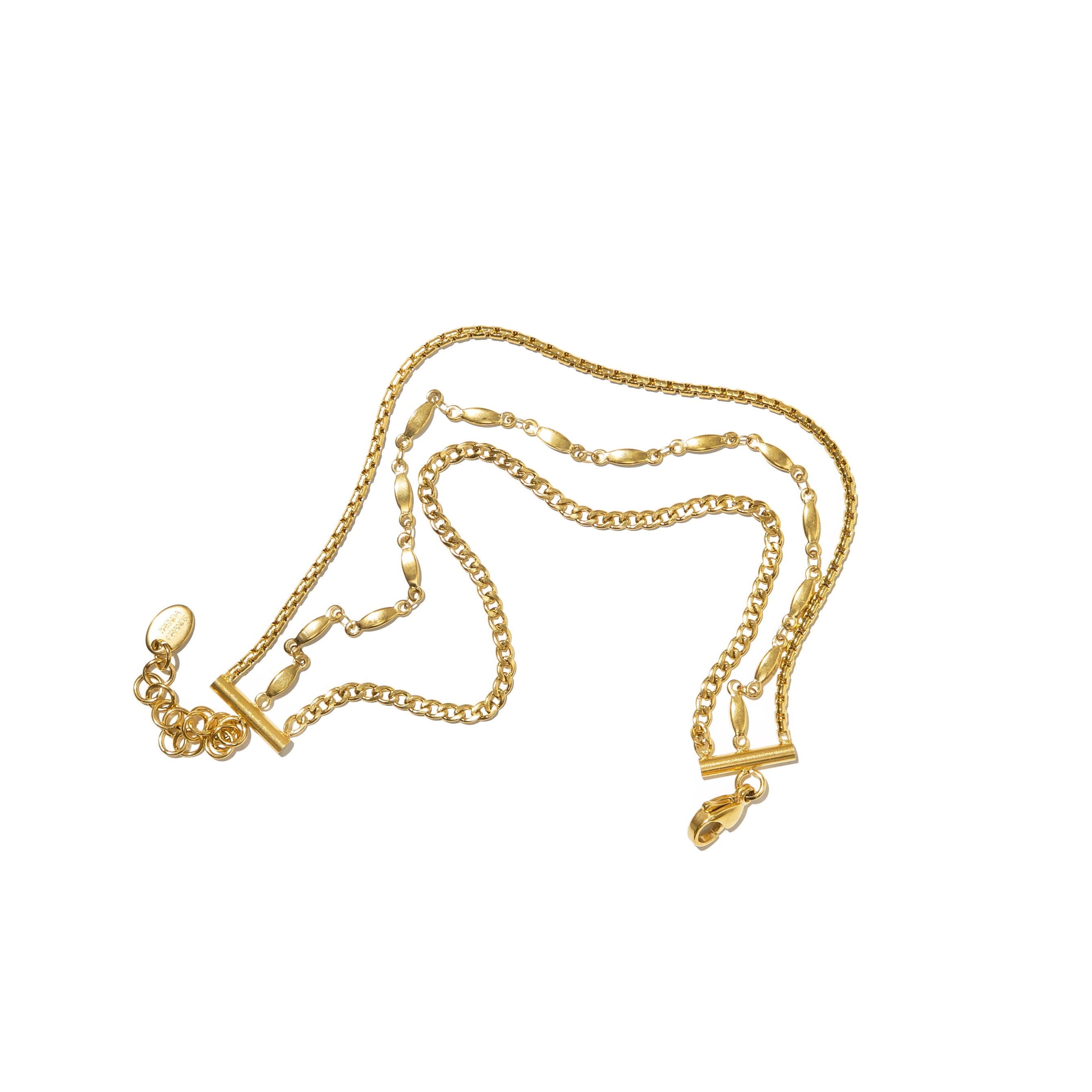 Waterproof Gold Triple Anklet