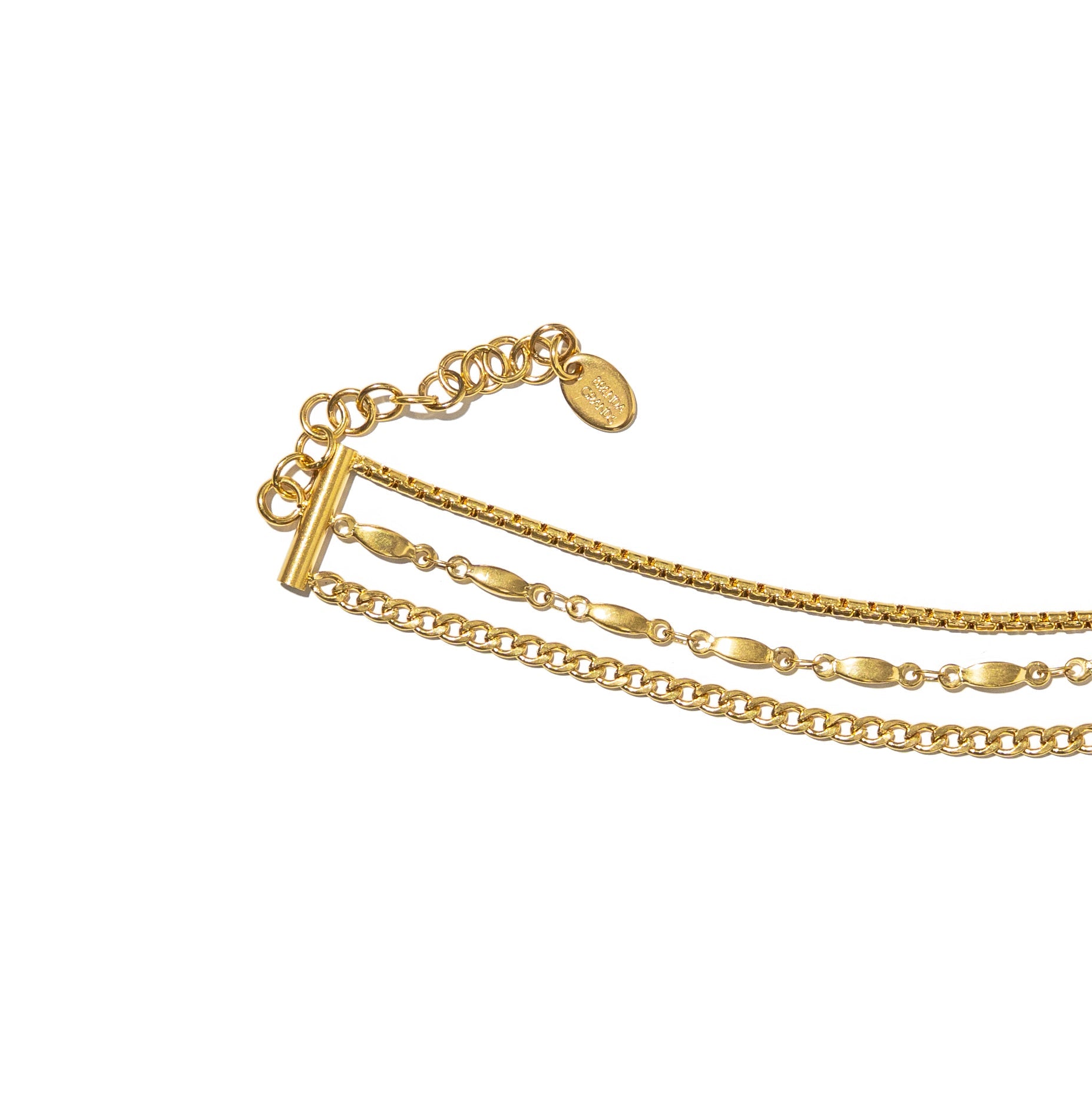 Waterproof Gold Triple Anklet