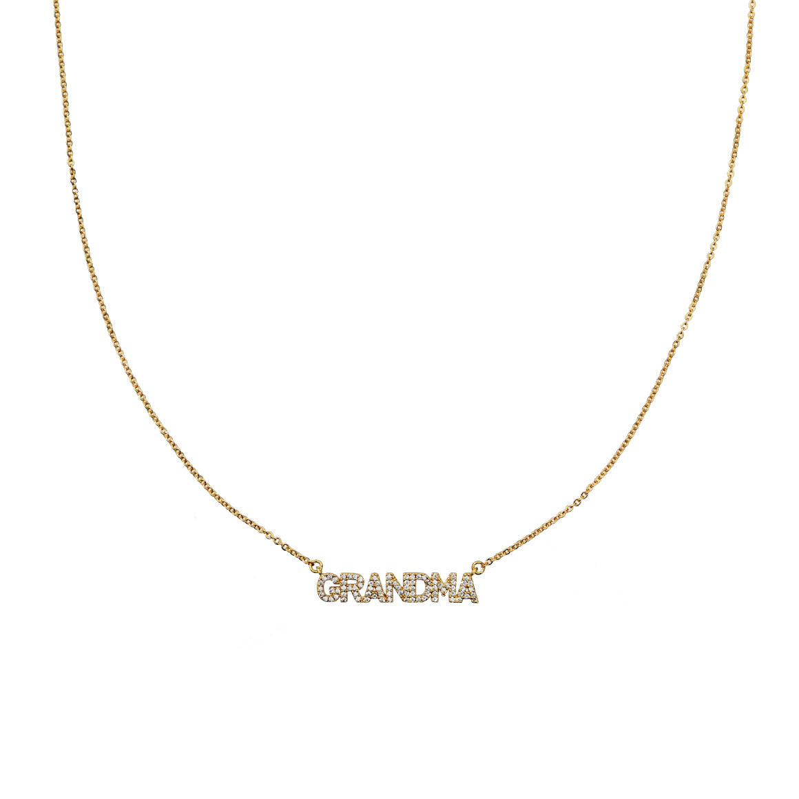 18K Gold Grandma Necklace