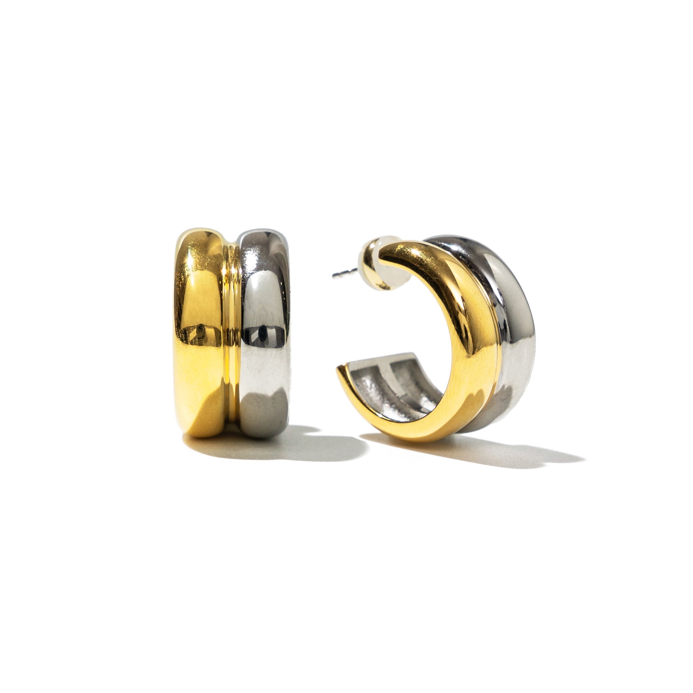 Waterproof Twin-Tone Hoops