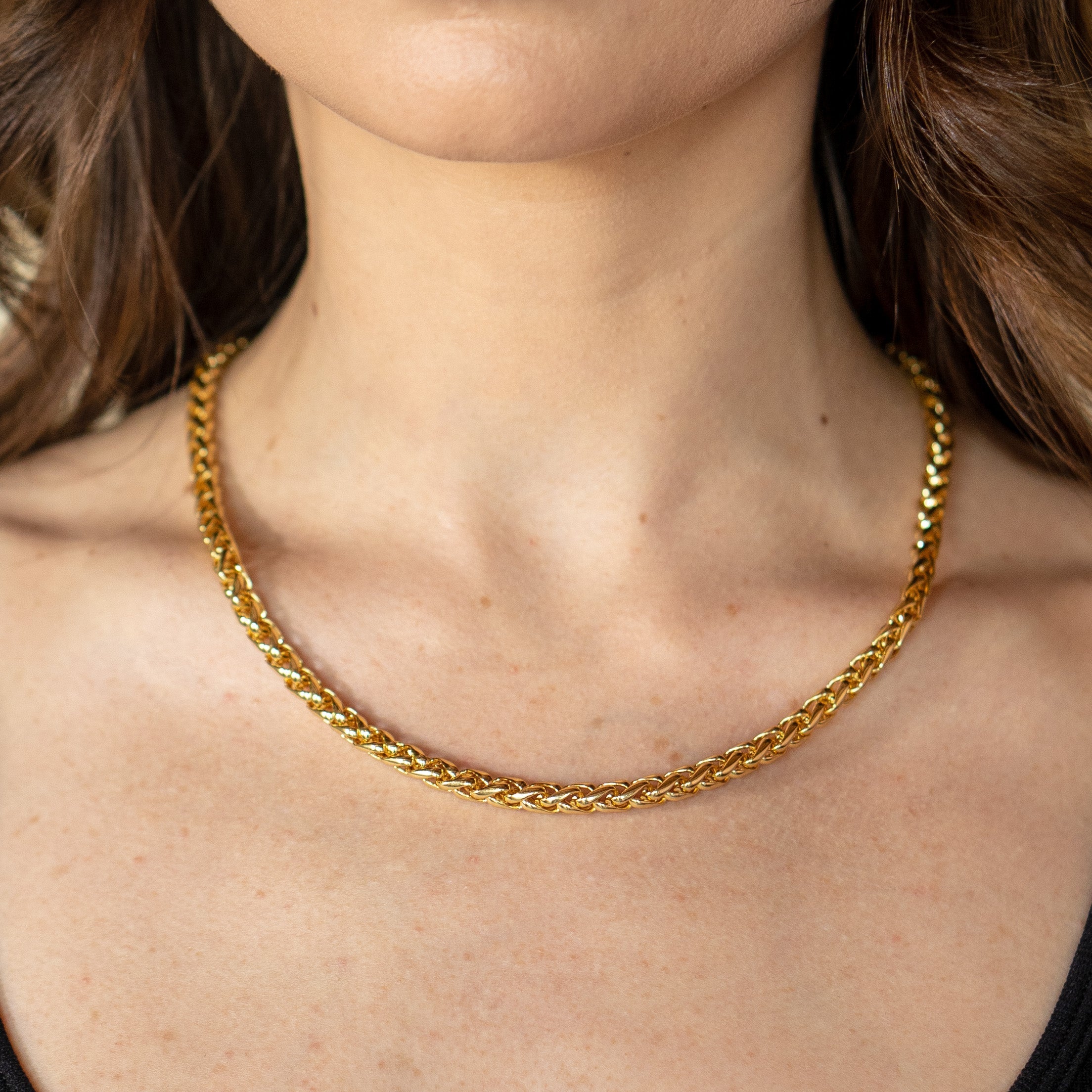 18K Gold Chunky Knotted Necklace