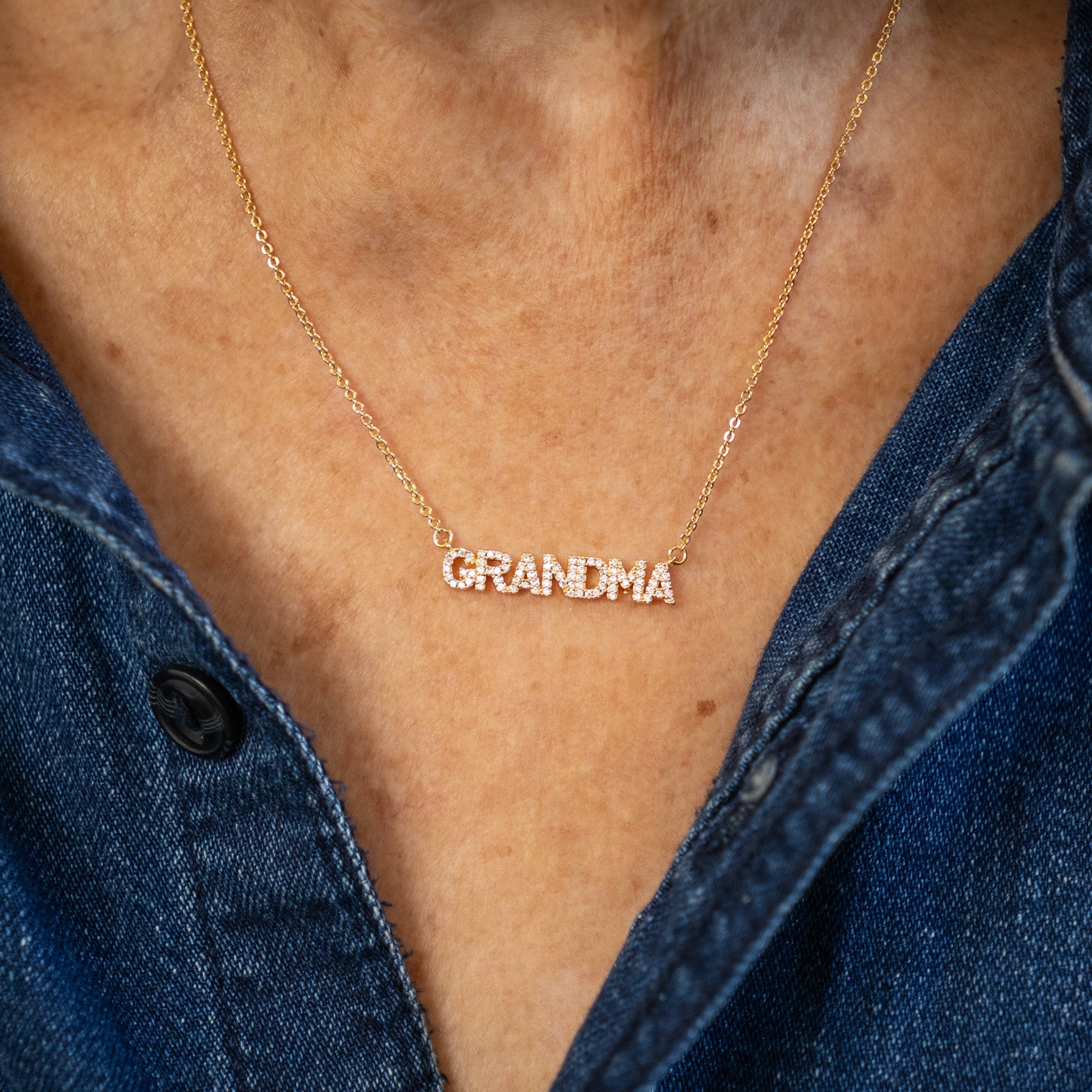 18K Gold Grandma Necklace