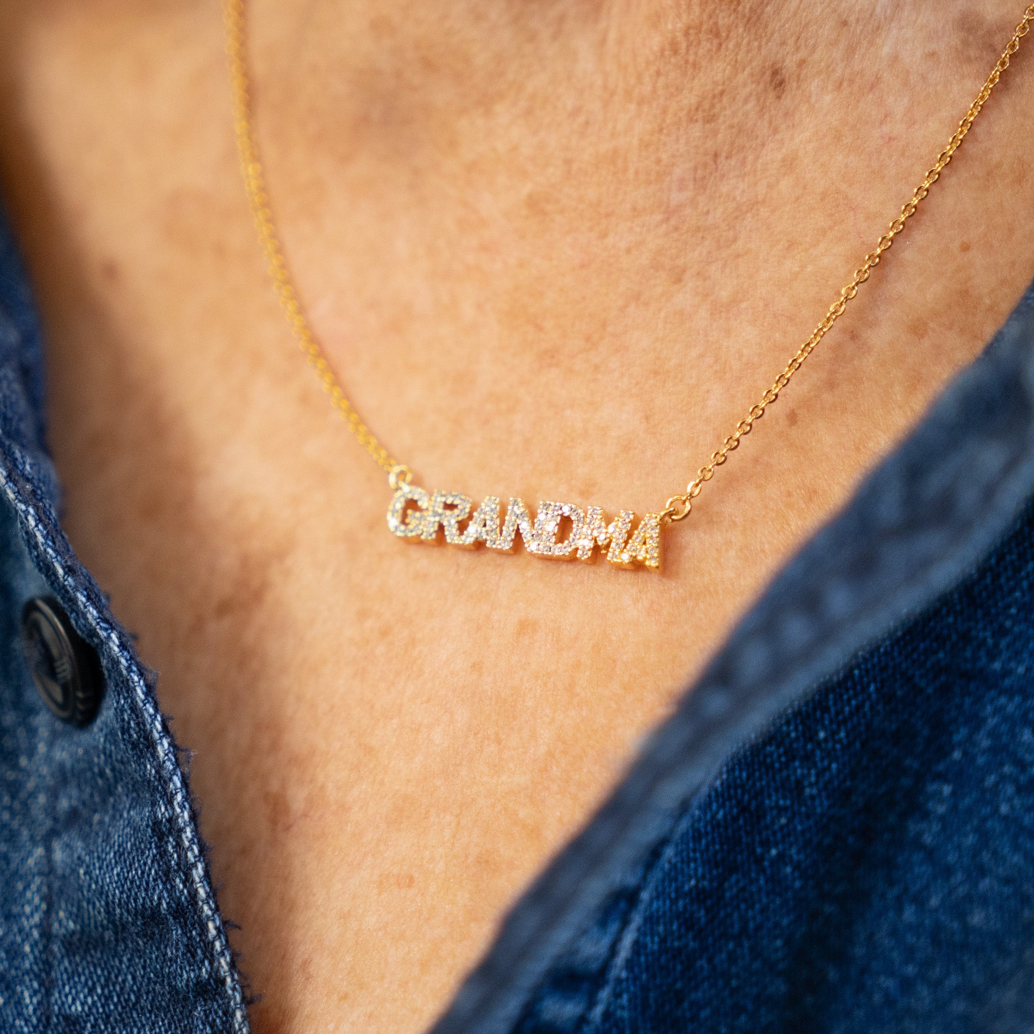 18K Gold Grandma Necklace