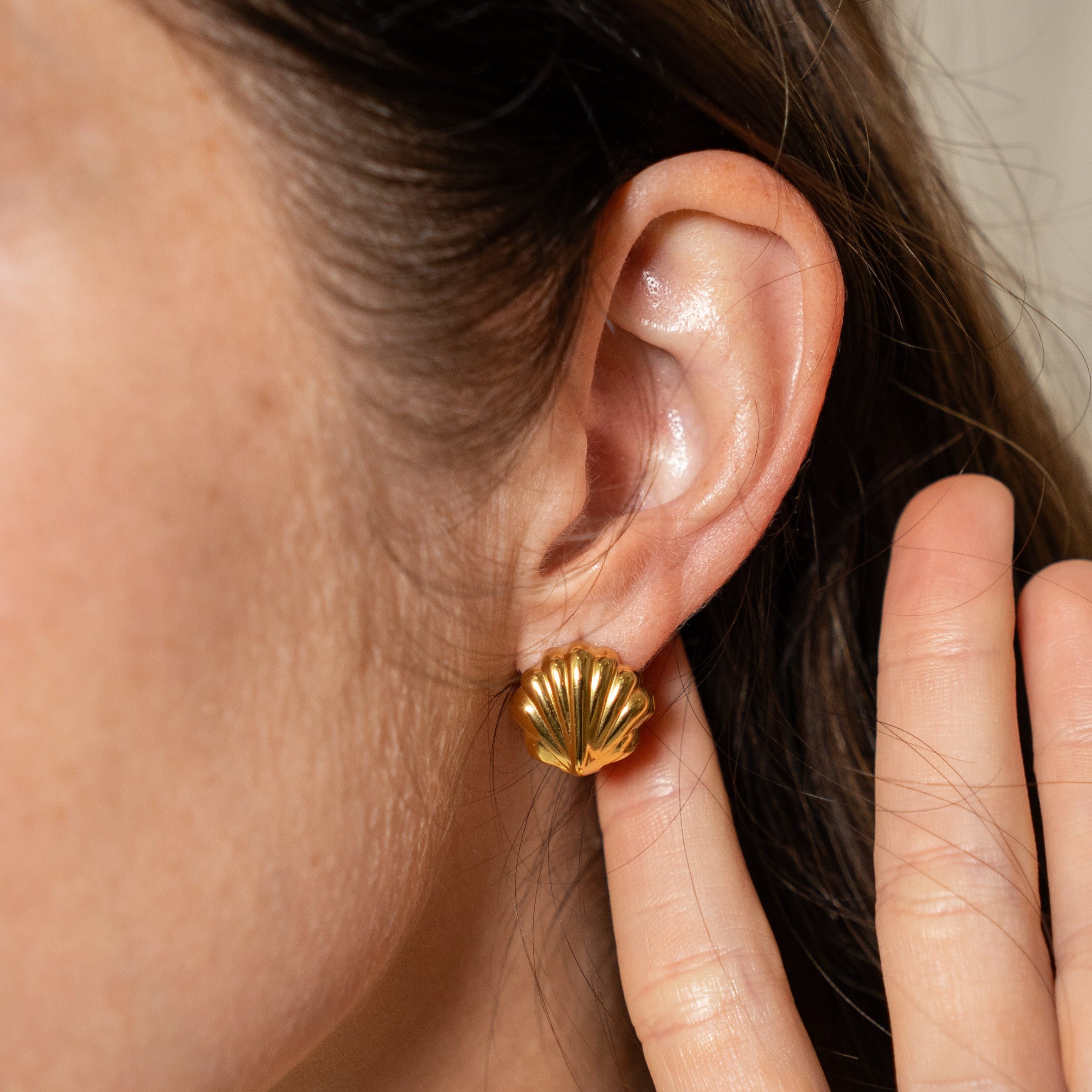 Waterproof Double Shell Earrings