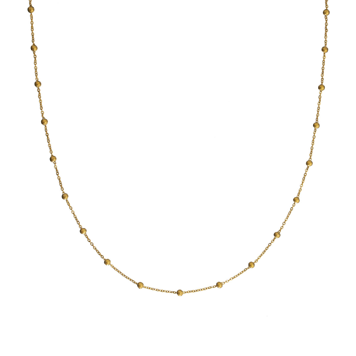 Waterproof Dotted Gold Necklace Chain