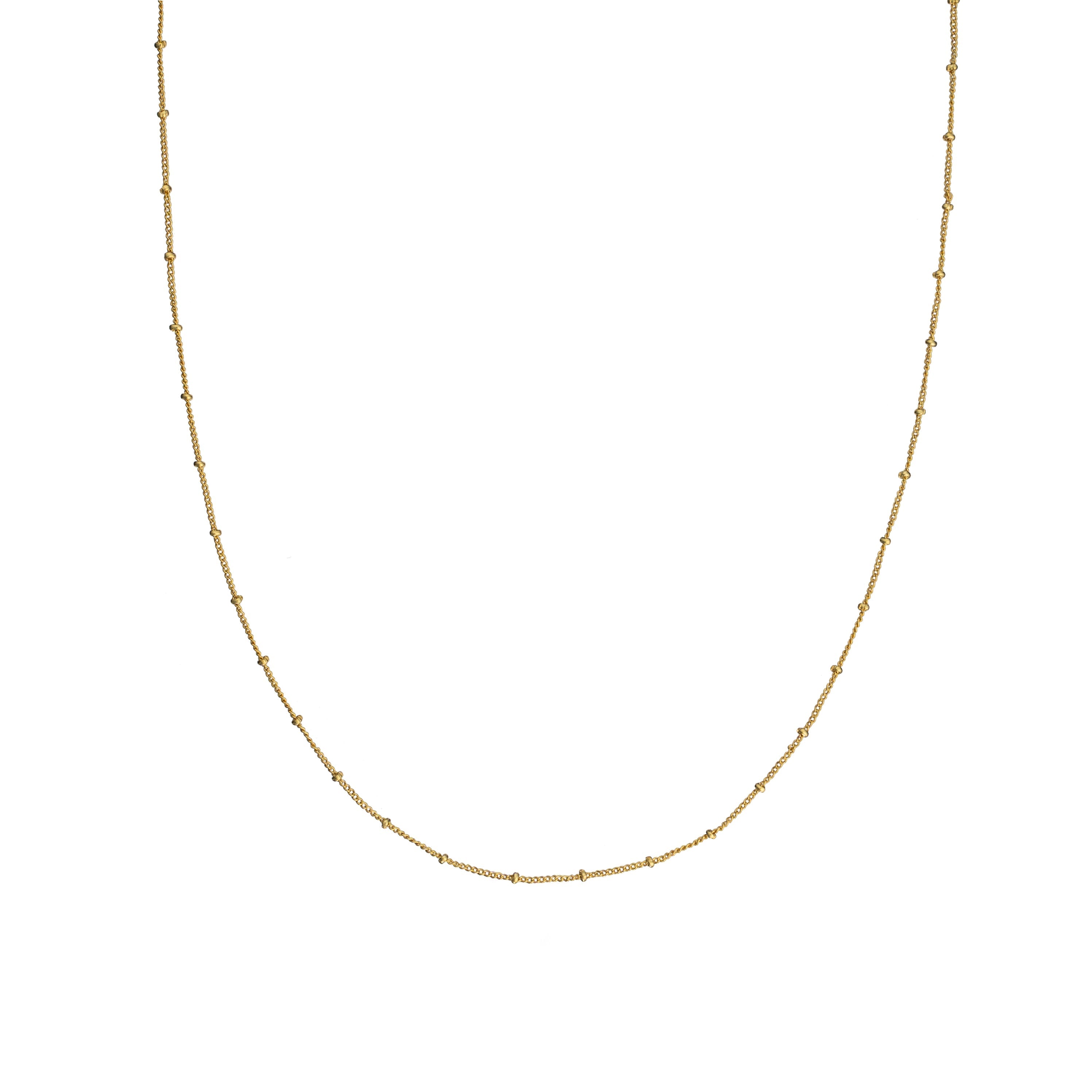 18K Gold Dotted Chain Choker