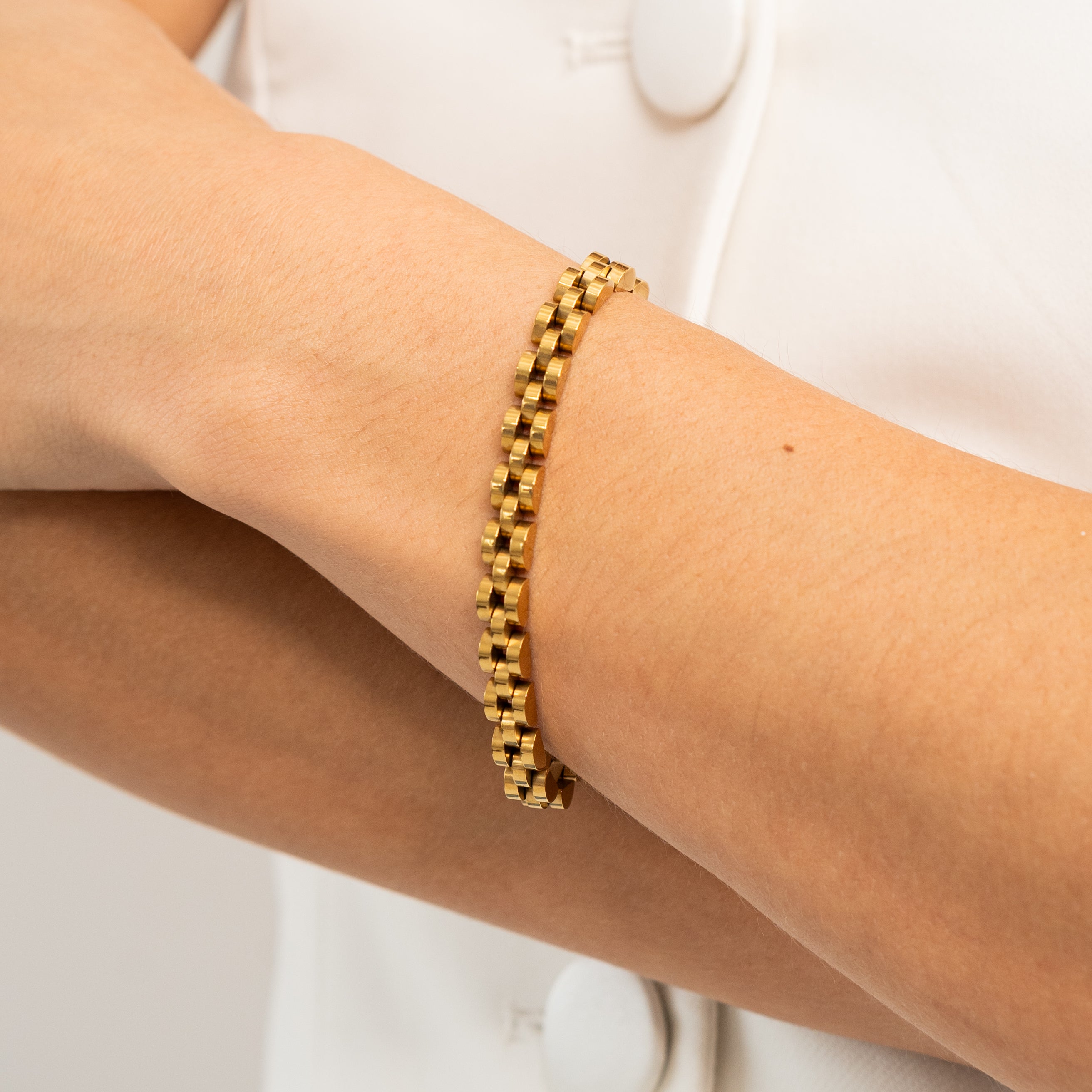 Waterproof Gold Dainty Watch Band Bracelet