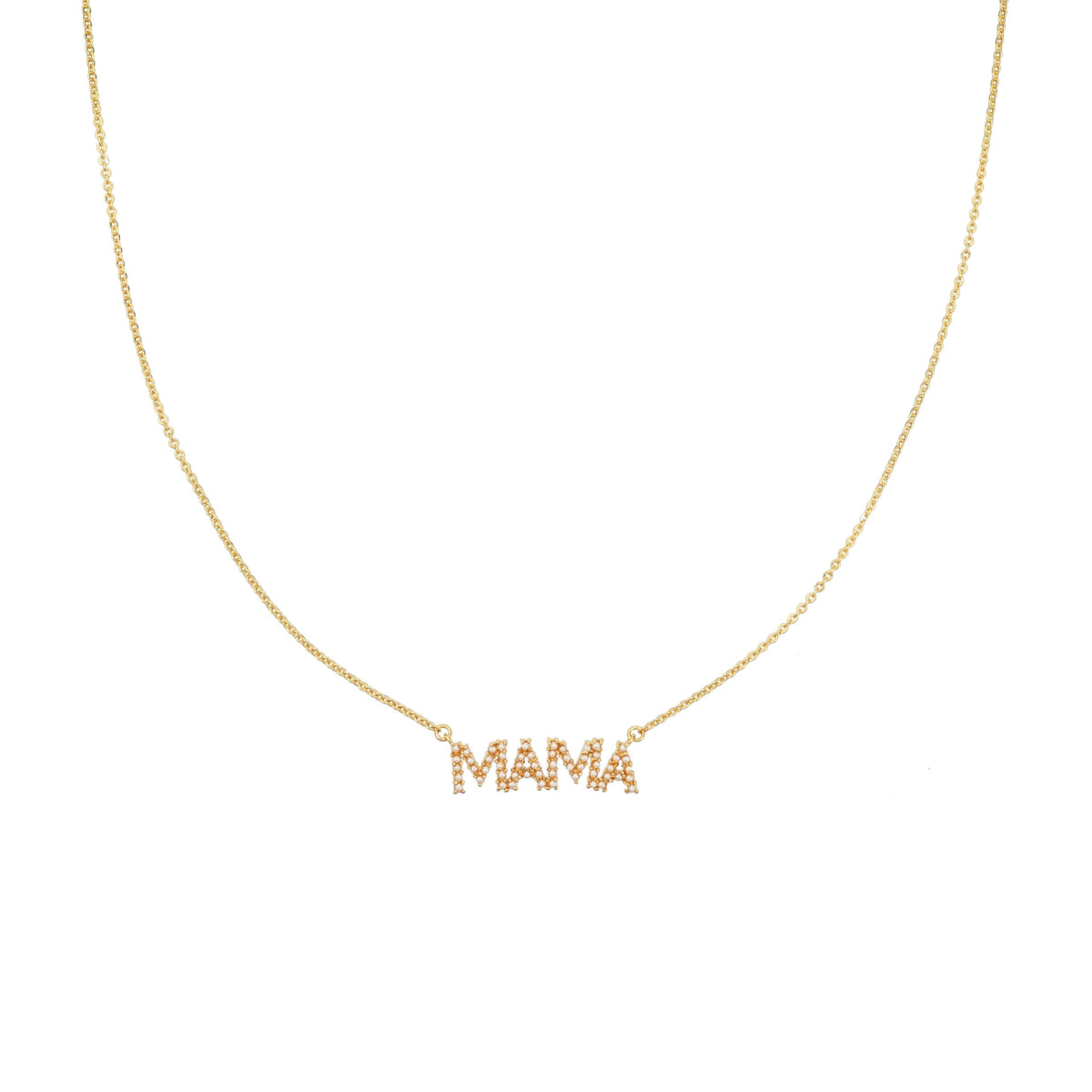 18K Gold Mama Pearl Necklace