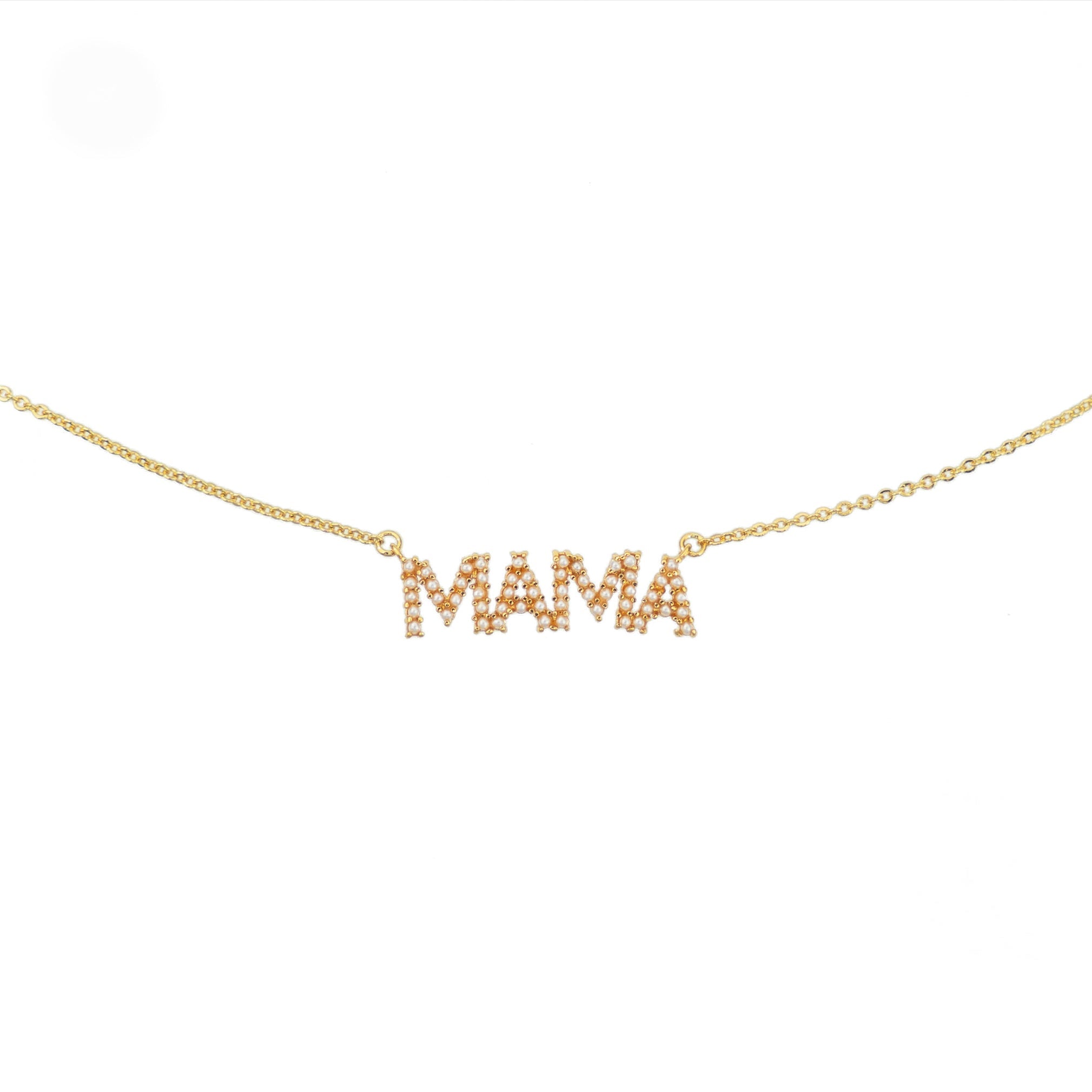 18K Gold Mama Pearl Necklace