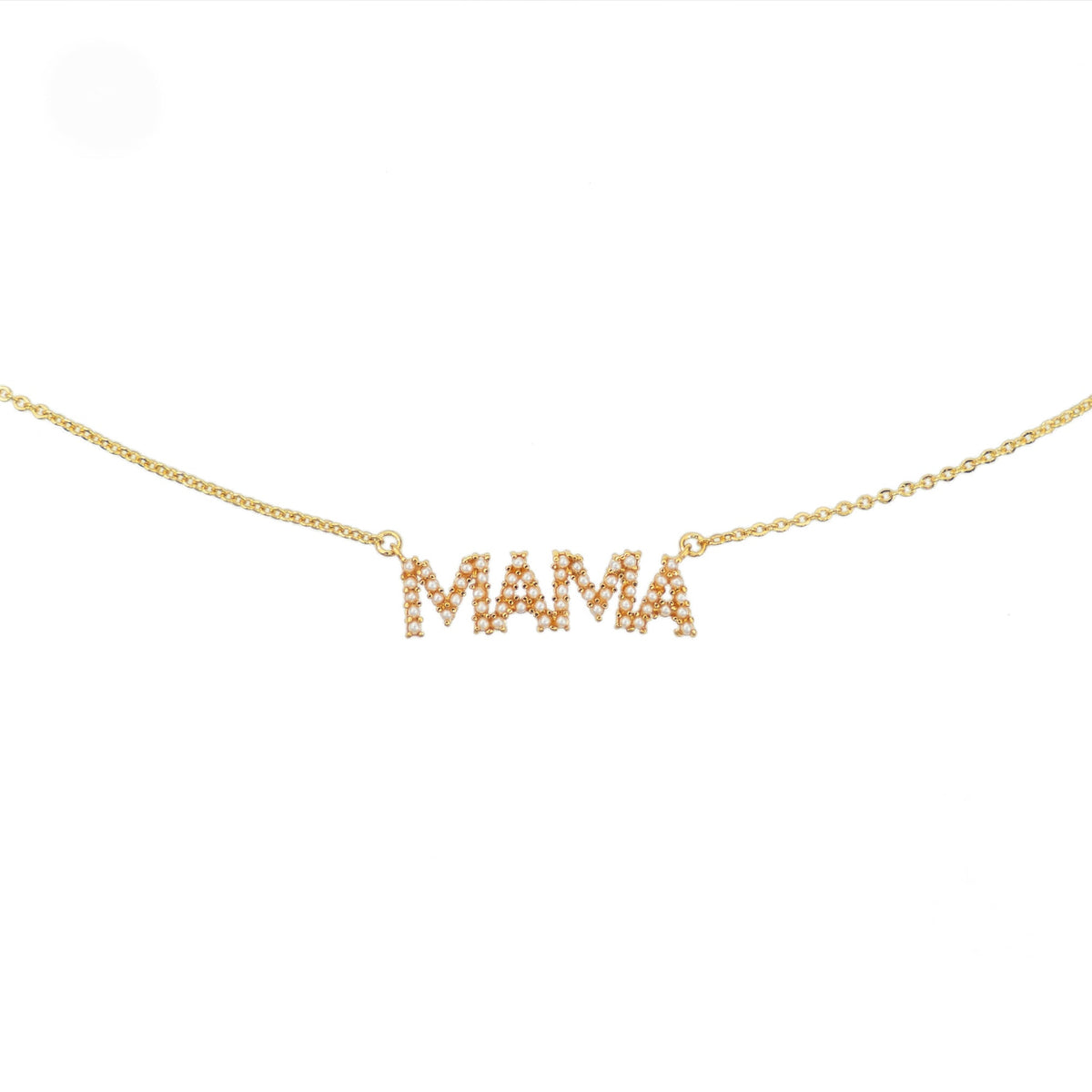 18K Gold Mama Pearl Necklace