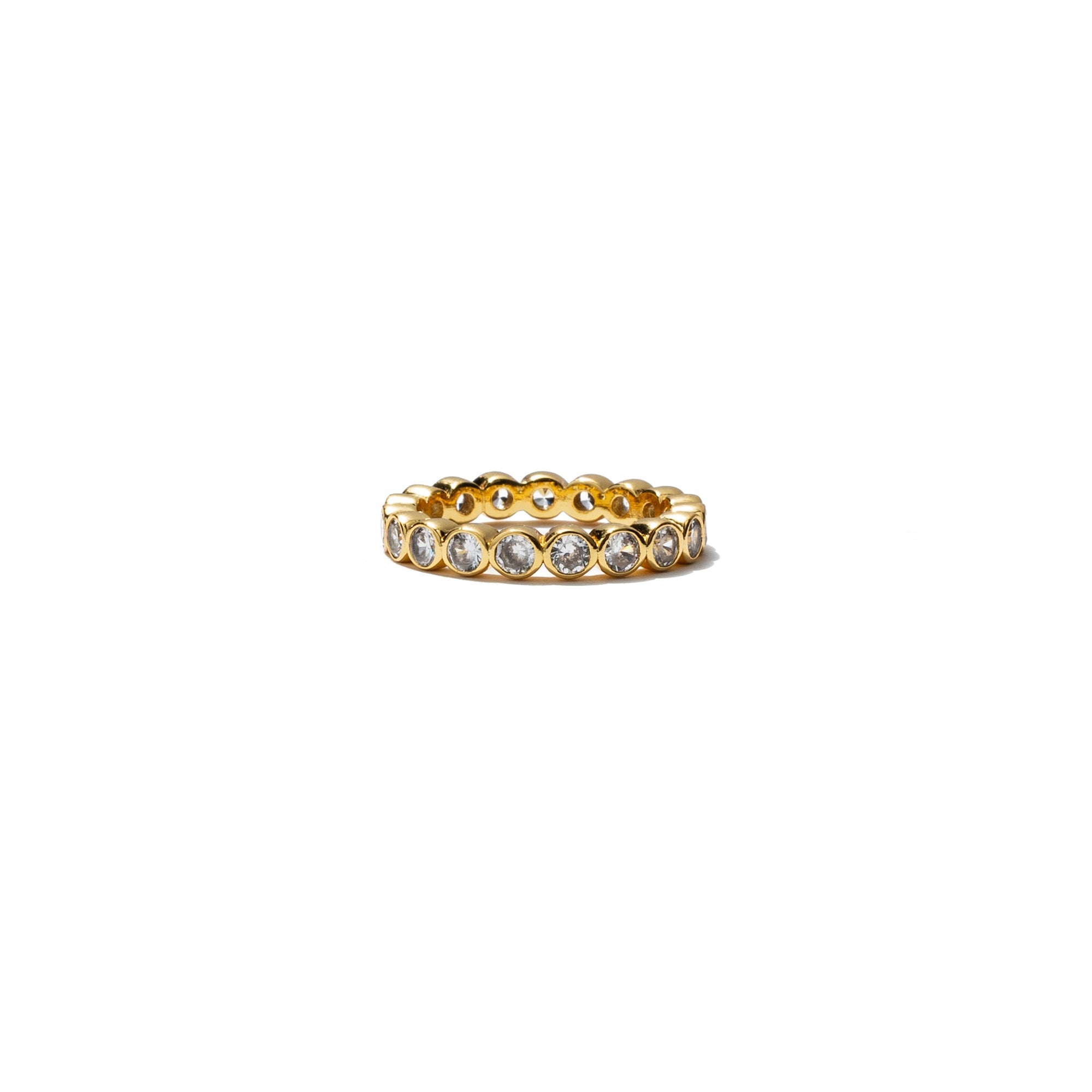 18K Gold Tennis Ring
