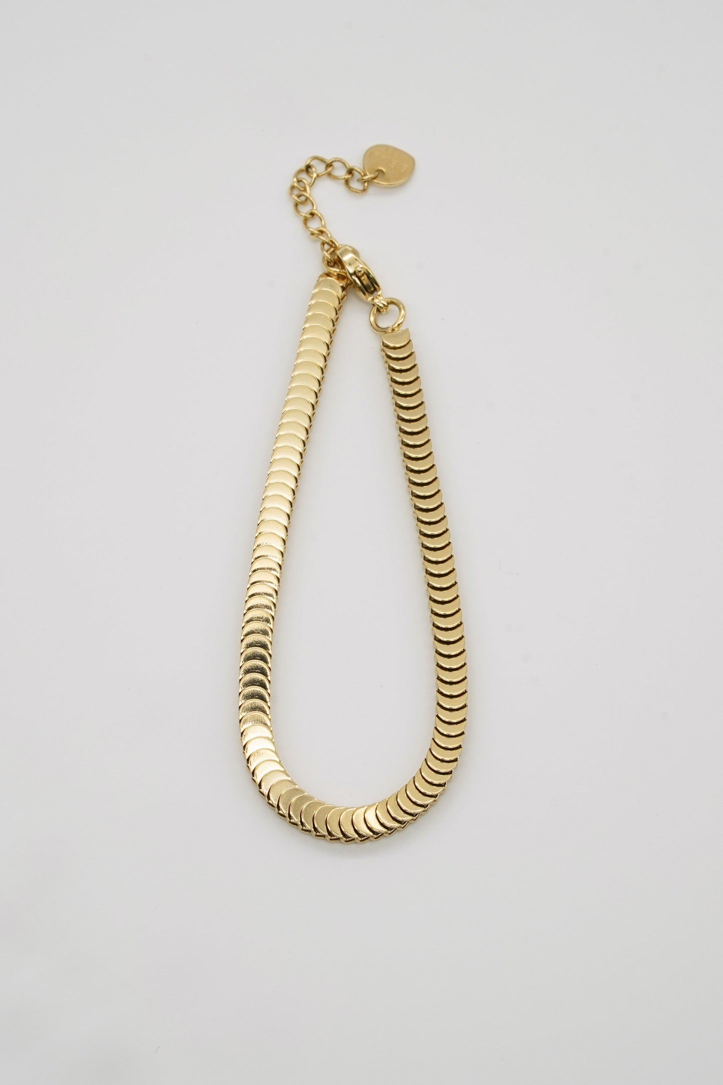 Gold Accordion Chain Bracelet