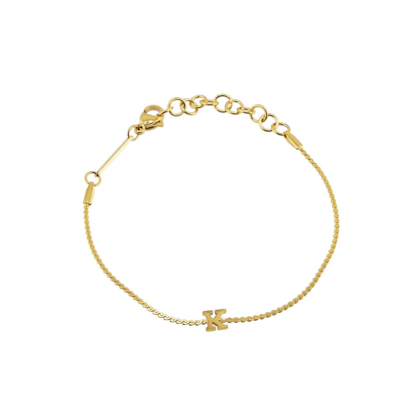 Dainty Love Initial Bracelet