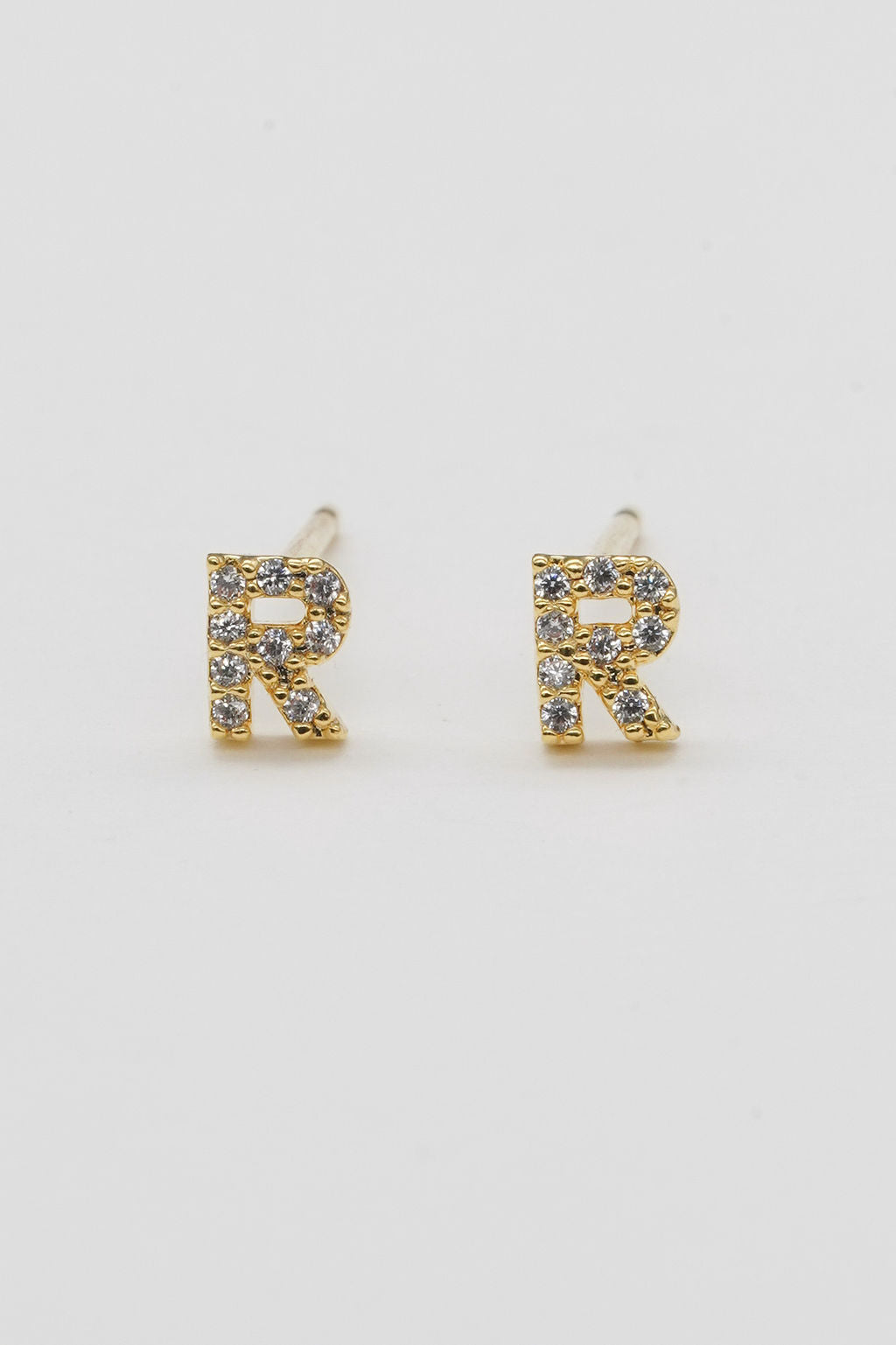 Shiny Initial Studs